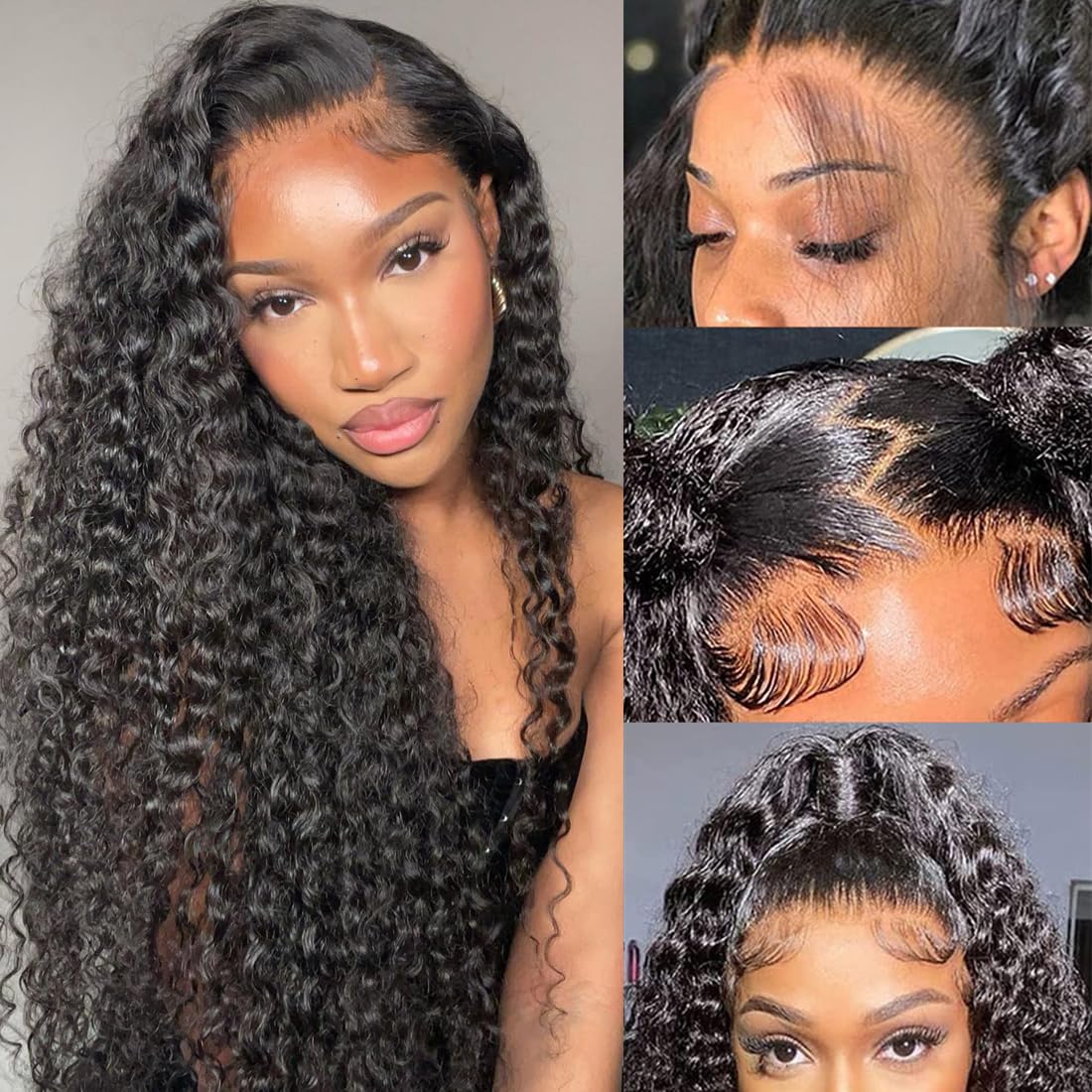13x6 Kinky Curly Glueless Lace Wig | HD Lace & Transparent Lace | 200% & 250% Density | Boruihair 100% Human Hair