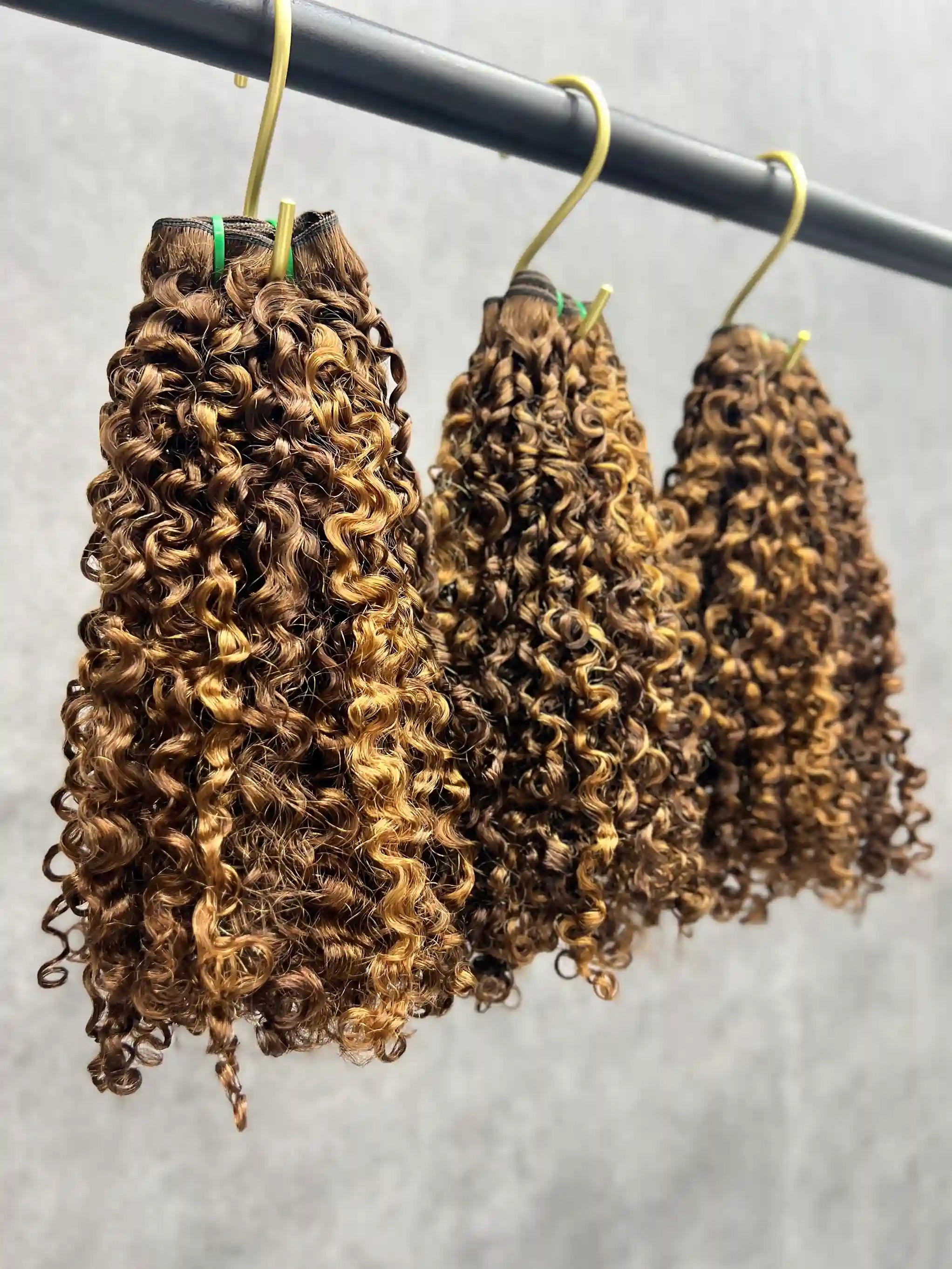 3PCS Super Double Drawn Color P4/27 Pixie Curly Hair Bundles | 12–30 Inch |  Boruihair | 100% Human Hair