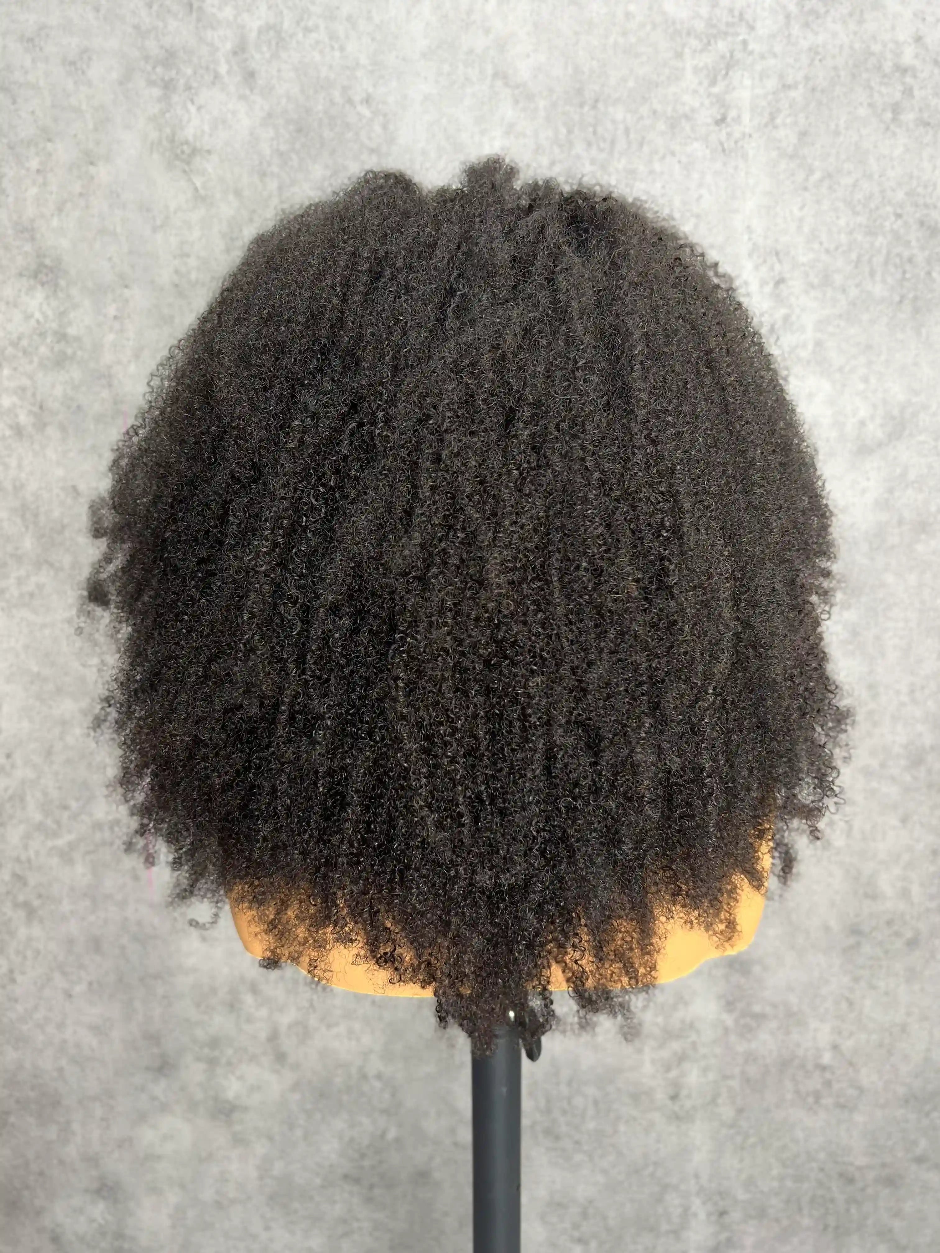 Afro Kinky  Curly | Virgin Hair | Wear & Go Half Wig | 3 In 1 Wig No Glue Half Wig | 100% Human Hair