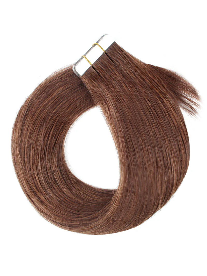#4 Straight Tape in Hair  Extensions 20pcs 50g/pack Seamless Skin Weft Hair | 100% Human Hair | BORUIHAIR