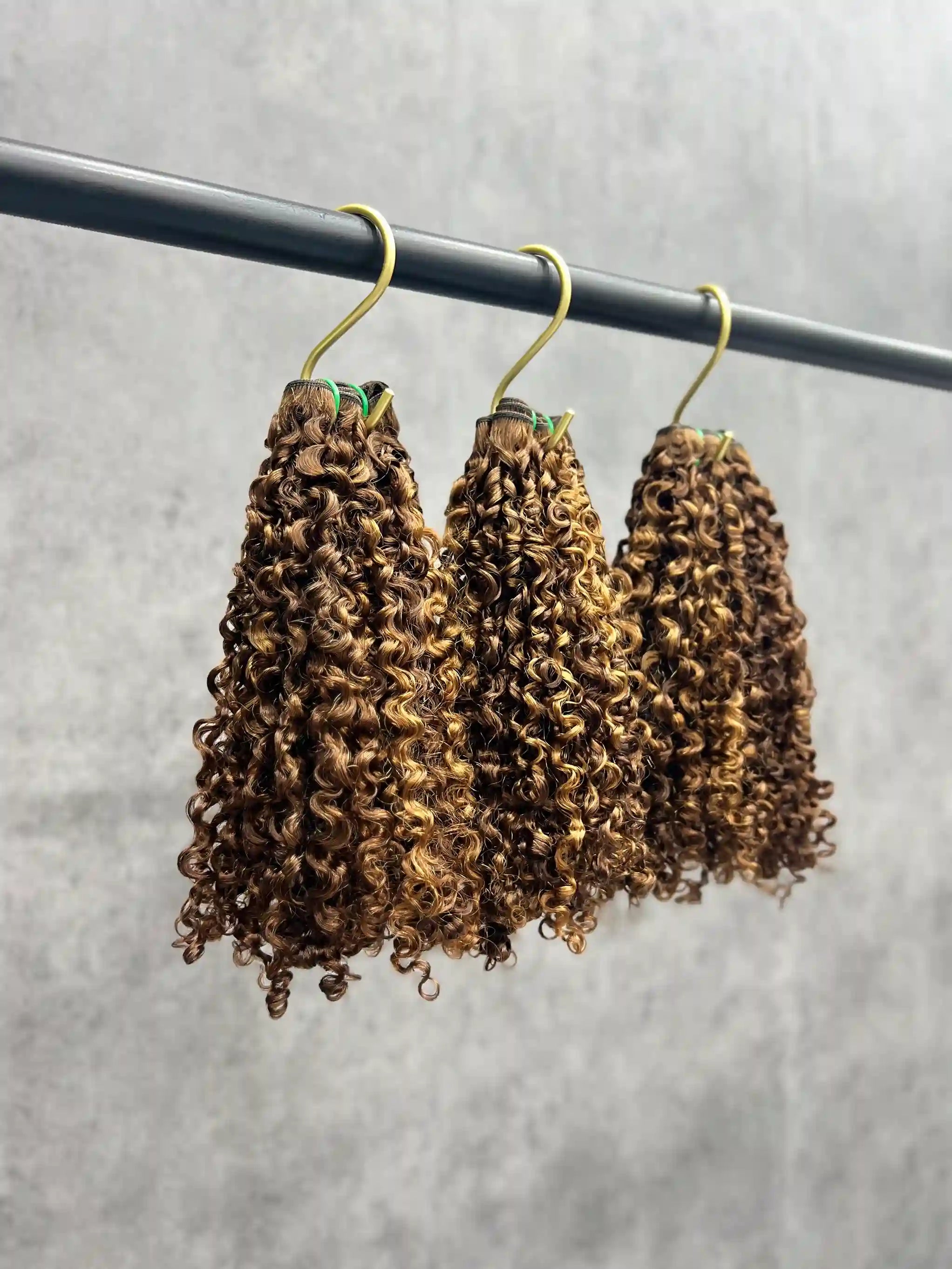 3PCS Super Double Drawn Color P4/27 Pixie Curly Hair Bundles | 12–30 Inch |  Boruihair | 100% Human Hair