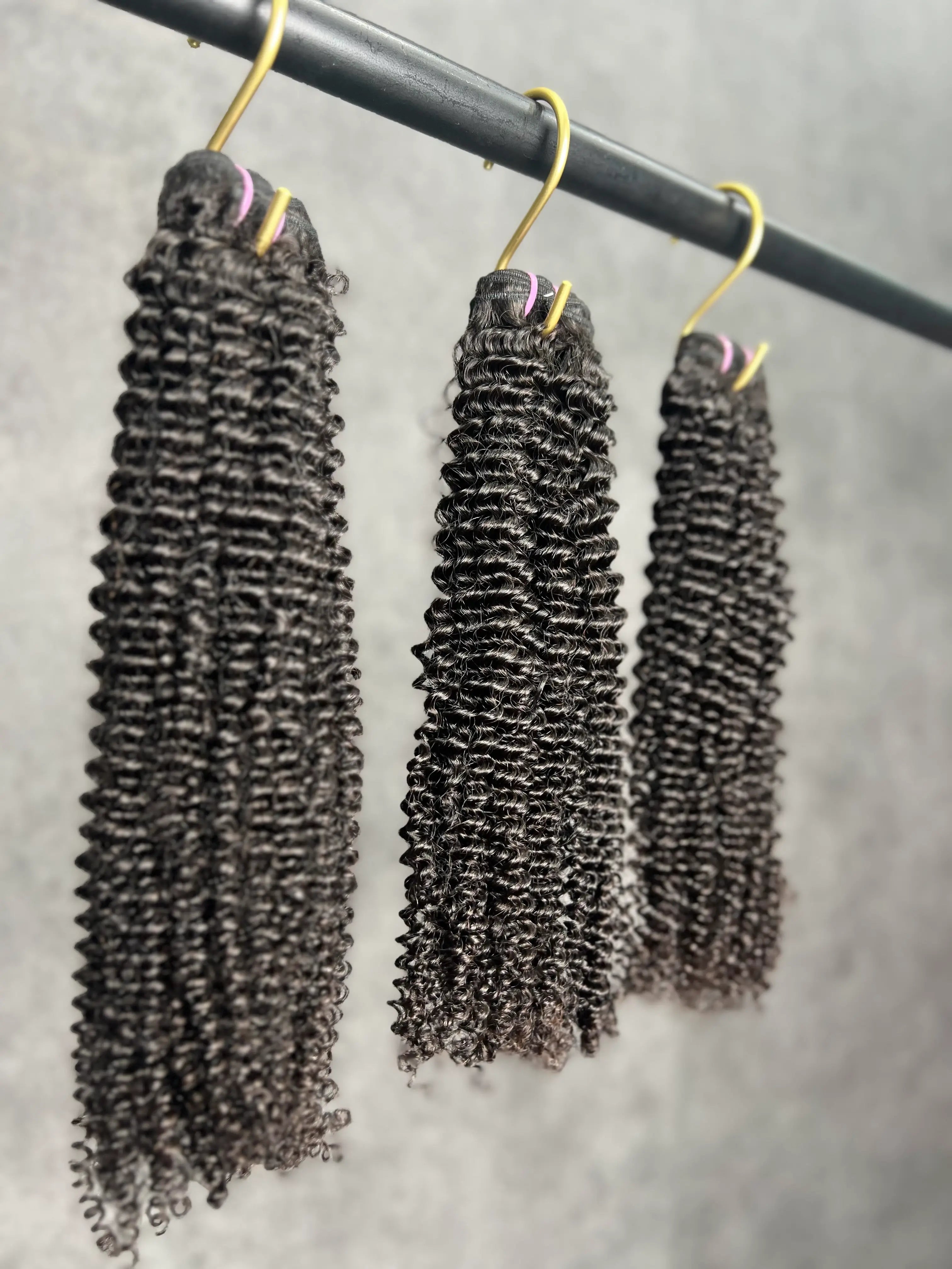 3PCS Kinky Curly Top Virgin Hair Bundles | 12–30 Inch |  Boruihair |  100% Human Hair