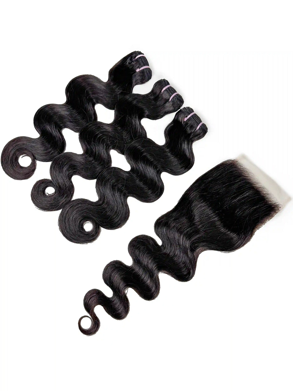 Body Wave 3PCS Bundles & 1PC 5x5 Lace Closure | Transparent & HD Lace | 100% Human Hair | Top Virgin Hair