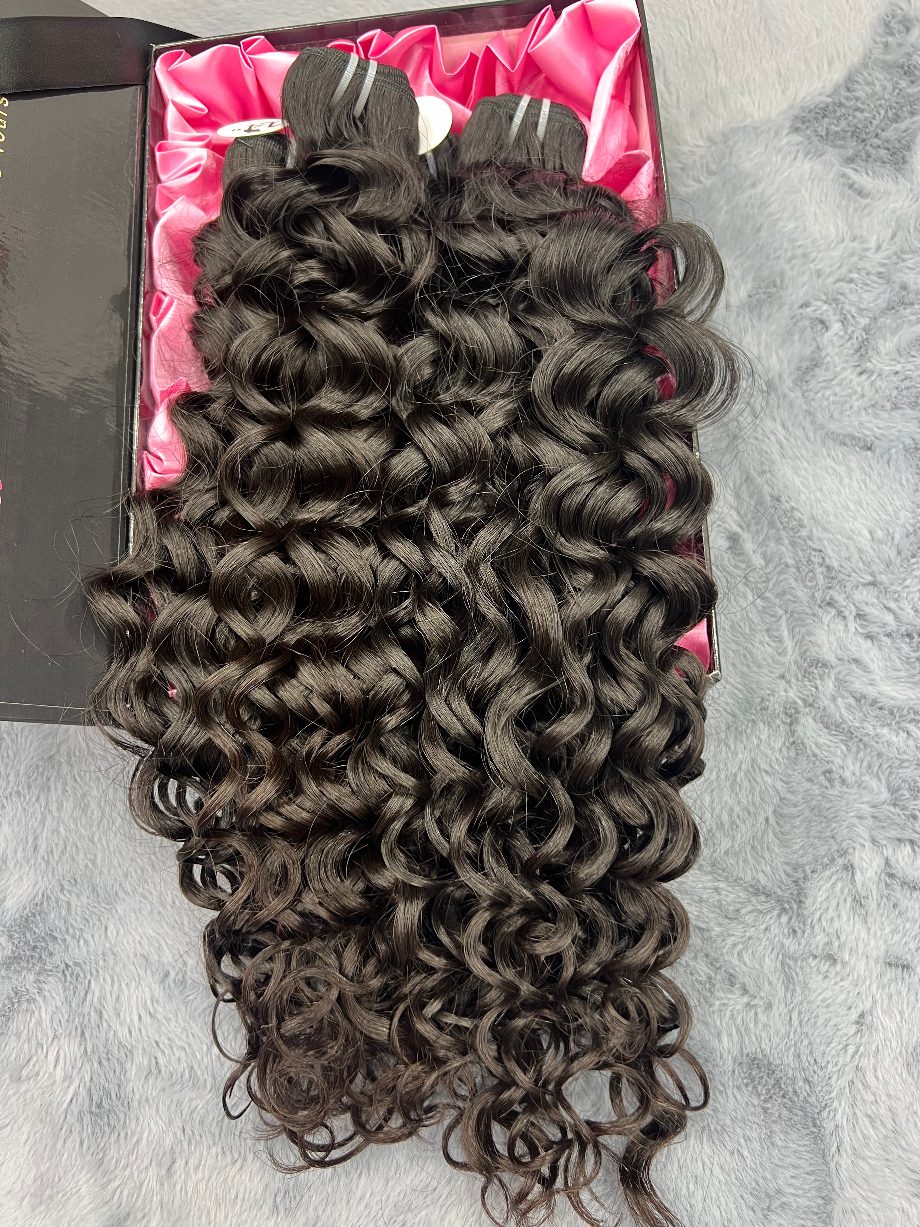 3PCS Water Wave Top Raw Hair Bundles | 12–30 Inch | Boruihair | 100% Human Hair