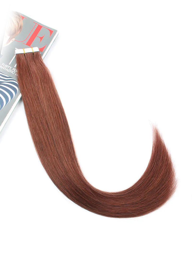 #33 Straight Tape in Hair  Extensions 20pcs 50g/pack Seamless Skin Weft Hair | 100% Human Hair | BORUIHAIR