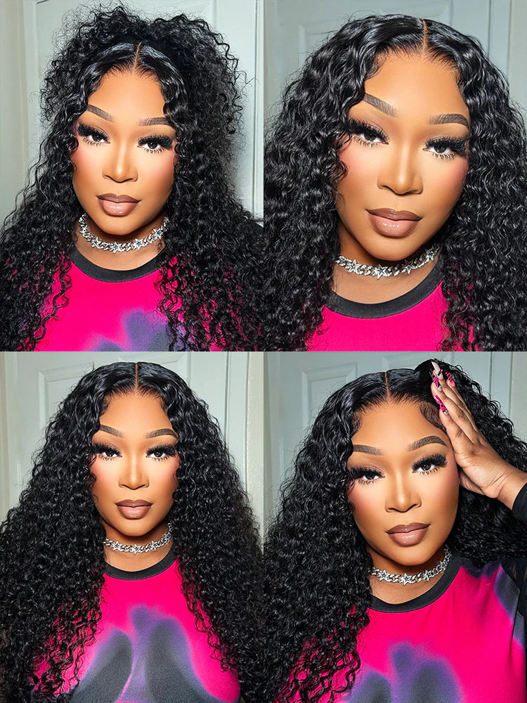13x4 Water Wave Glueless Lace Wig | HD Lace & Transparent Lace | 200% & 250% Density | Boruihair 100% Human Hair