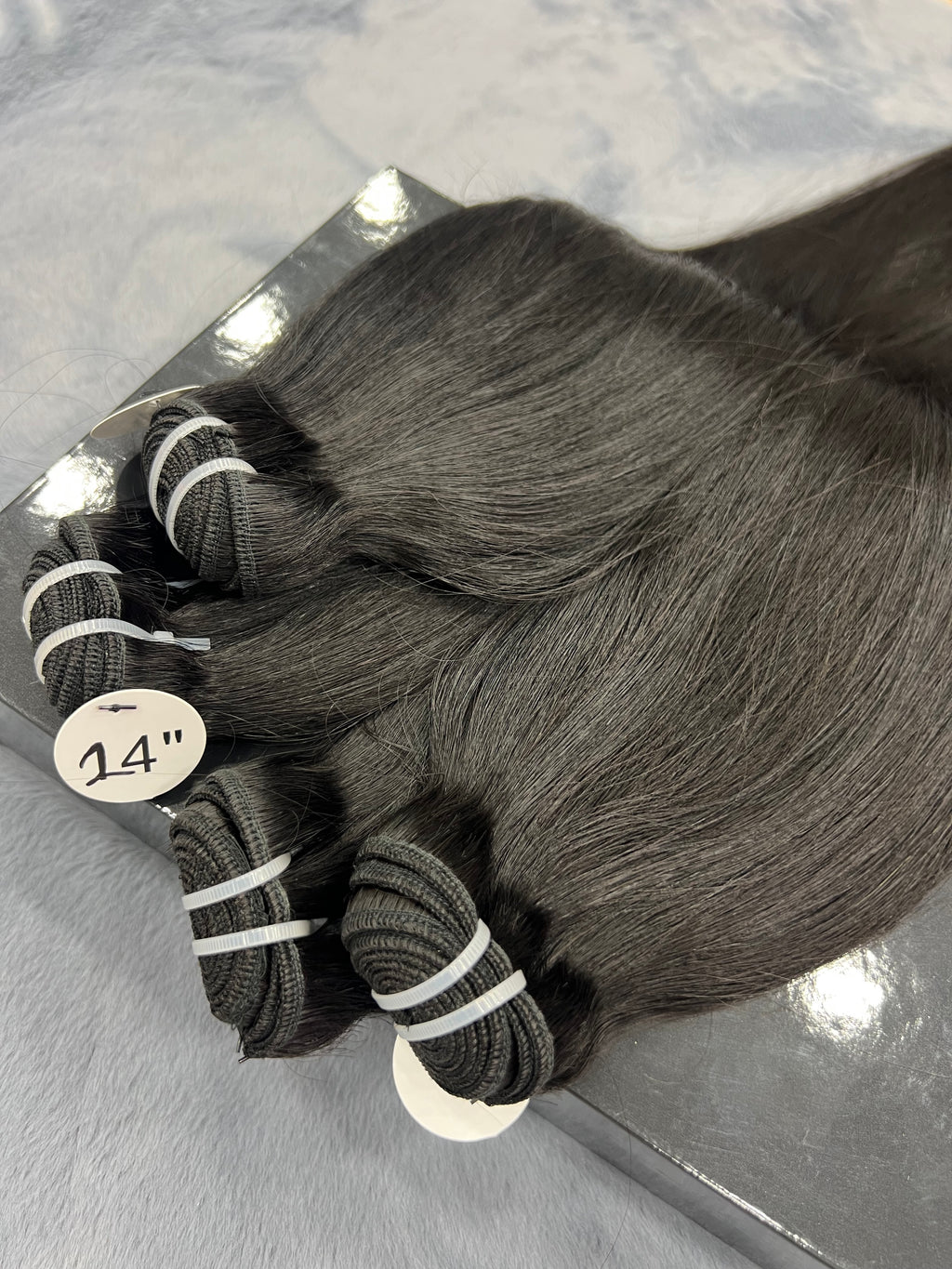 3PCS Straight Top Raw Hair Bundles | 12–30 Inch | Boruihair | 100% Human Hair