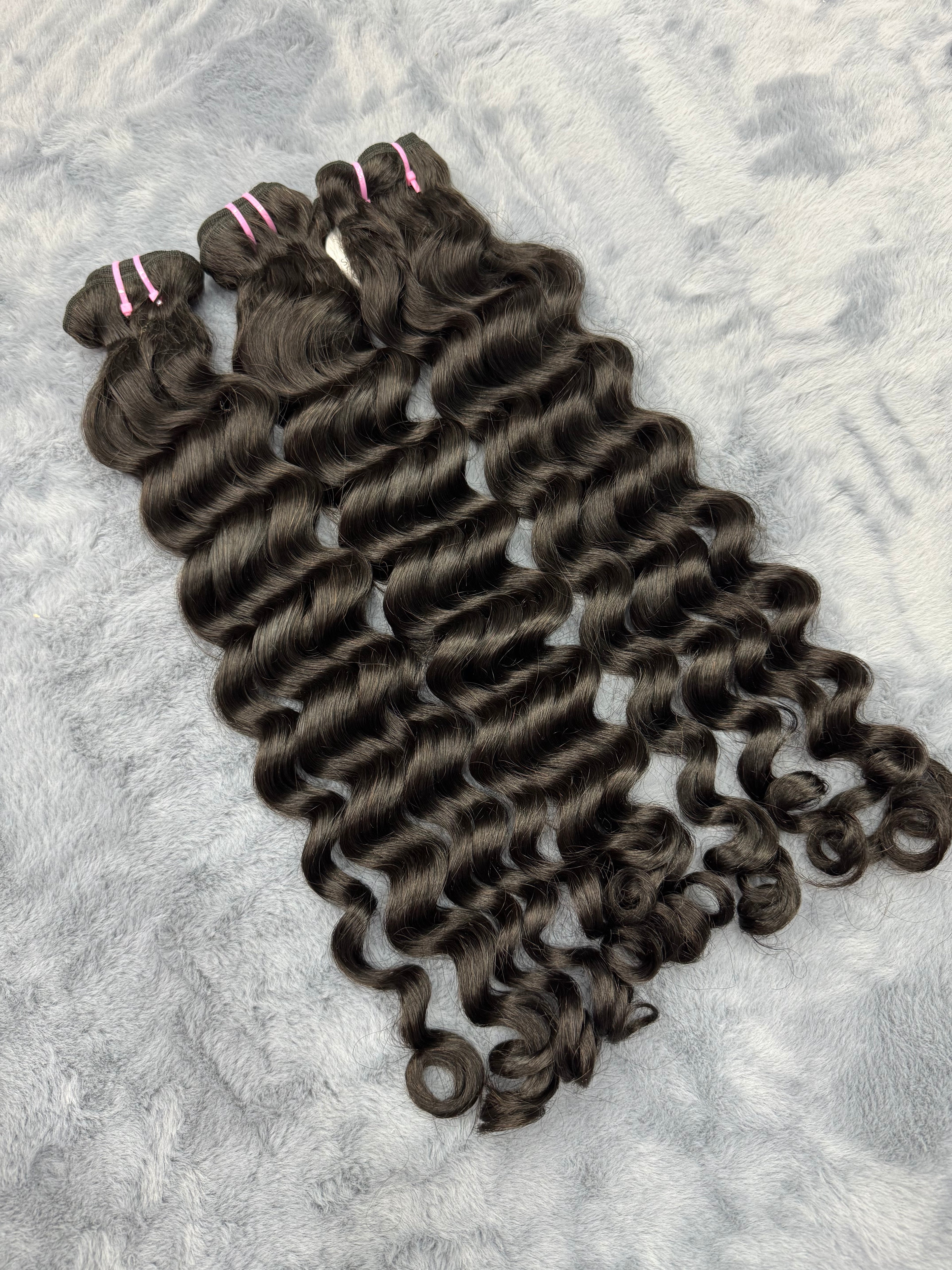 3PCS Loose Deep Top Virgin Hair Bundles | 12–30 Inch |  Boruihair |  100% Human Hair