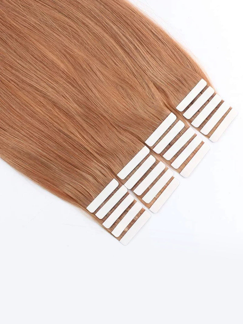 #30 Straight Tape in Hair  Extensions 20pcs 50g/pack Seamless Skin Weft Hair | 100% Human Hair | BORUIHAIR
