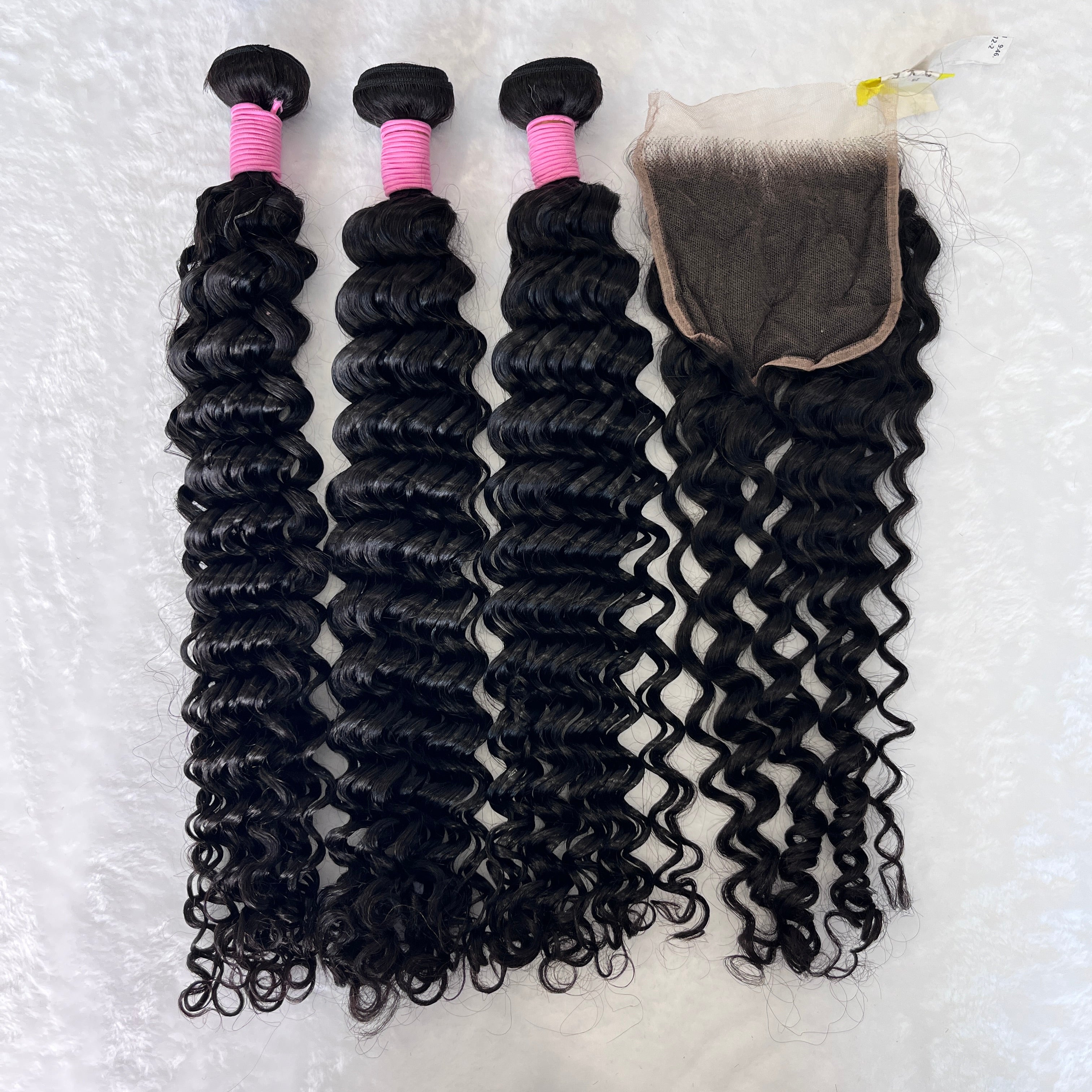 Deep Wave 3PCS Bundles & 1PC Closure or Frontal – 5x5, 13x4 & 13x6 | 100% Human Hair | HD Lace Wig | Boruihair