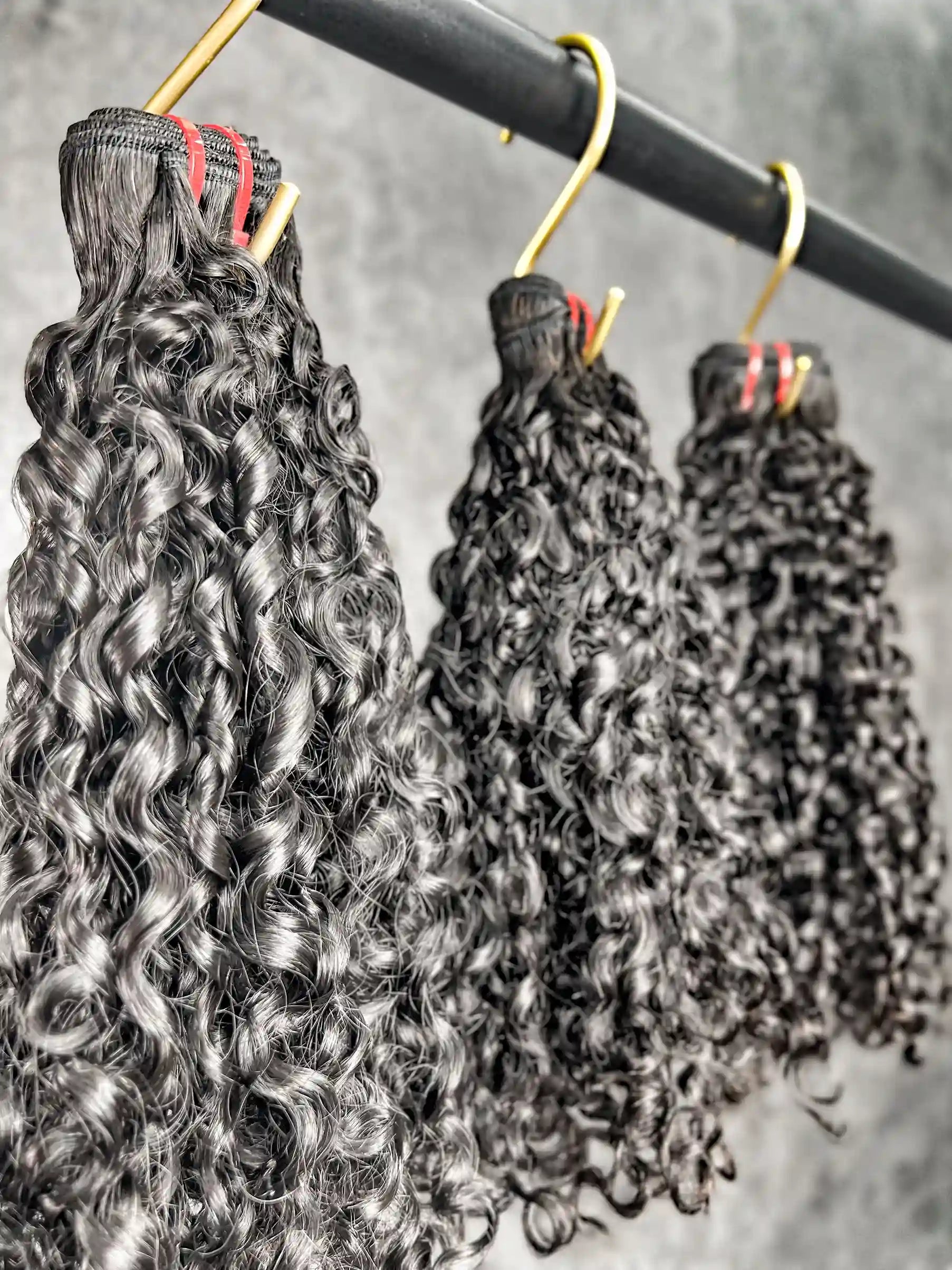 3PCS  Double Drawn Pixie Curly Large Curls Burmese Hair Bundles | 10–24 Inch | Boruihair | 100% Human Hair