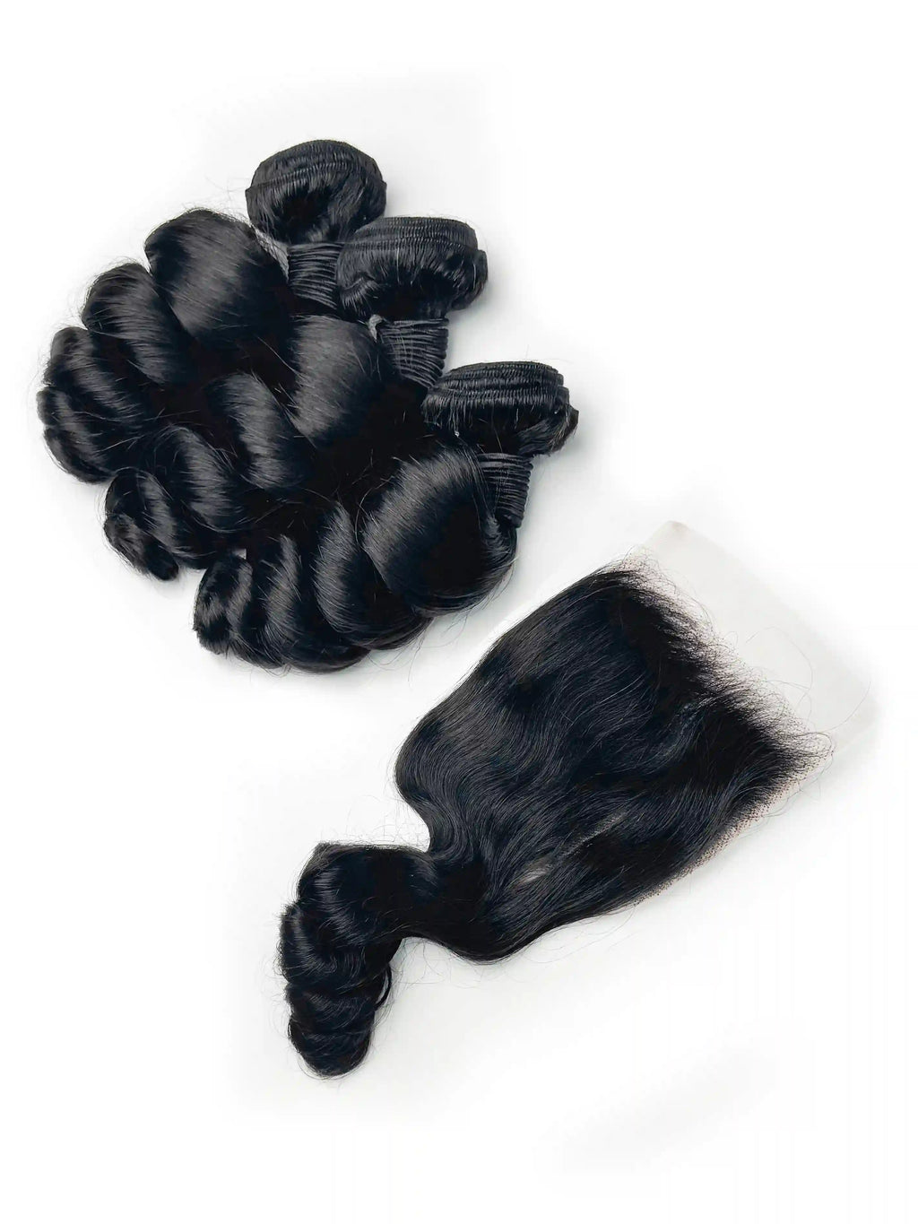 Loose Wave 3PCS Bundles & 1PC 5x5 Lace Closure | Transparent & HD Lace | 100% Human Hair | Top Virgin Hair