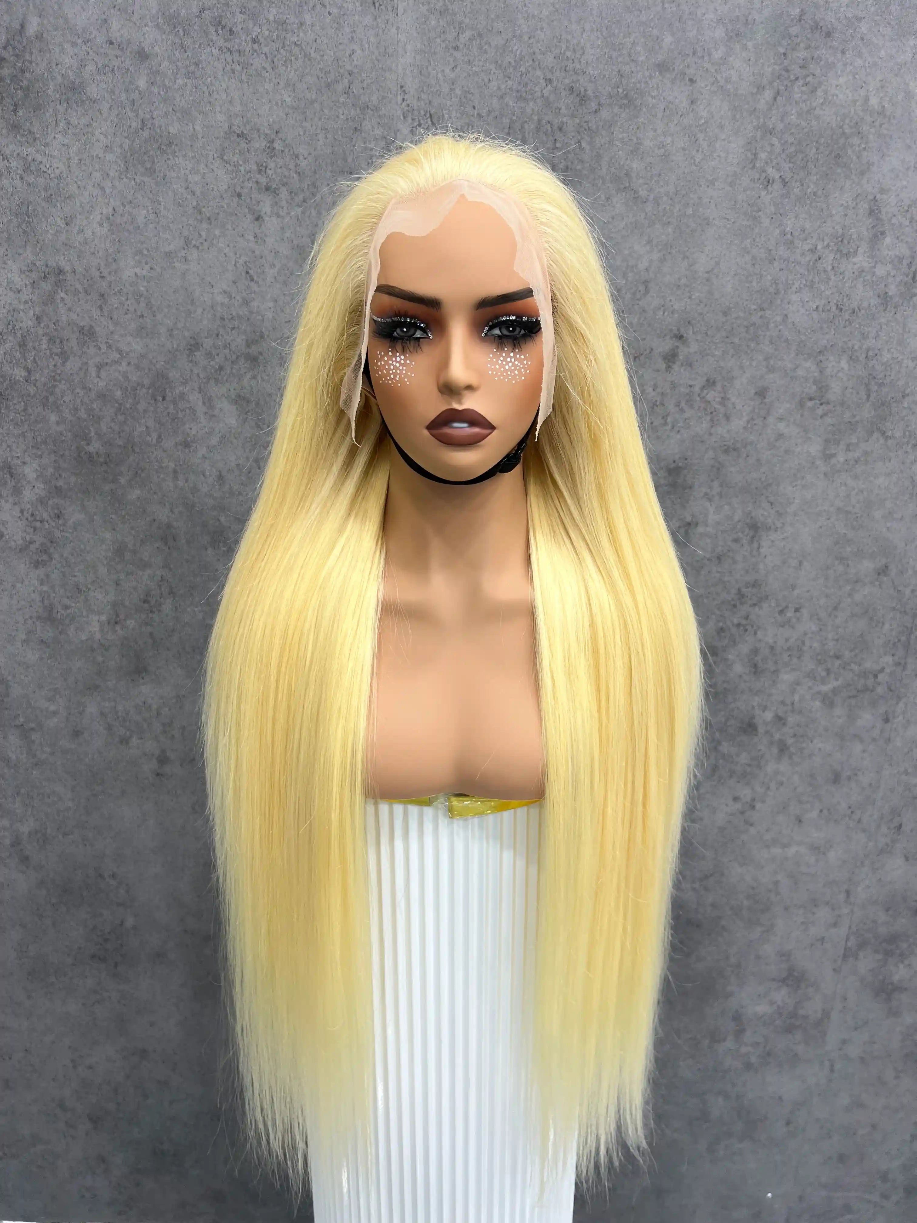 180% Blonde 613# Straight HD Lace Color Wig | 13x4,13x6 Frontal | 100% Human Hair | Boruihair