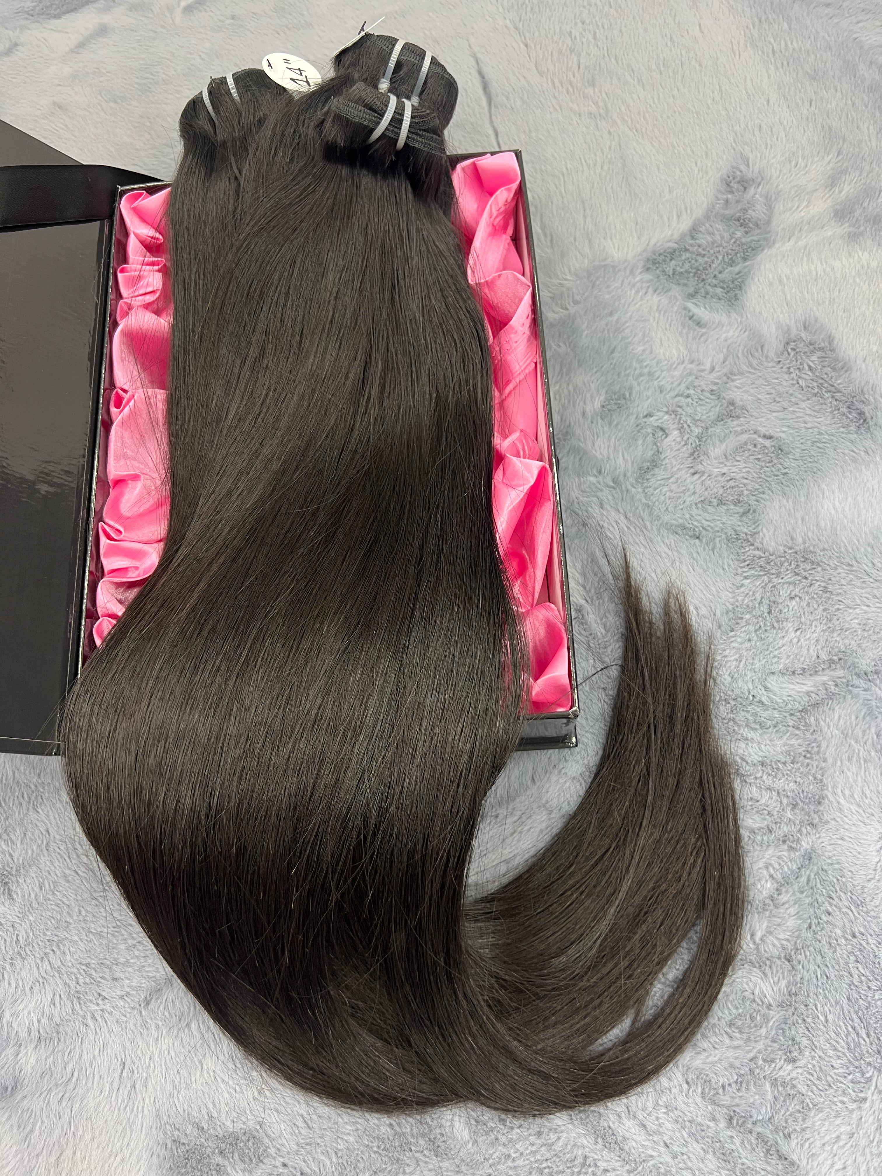 3PCS Straight Top Raw Hair Bundles | 12–30 Inch | Boruihair | 100% Human Hair
