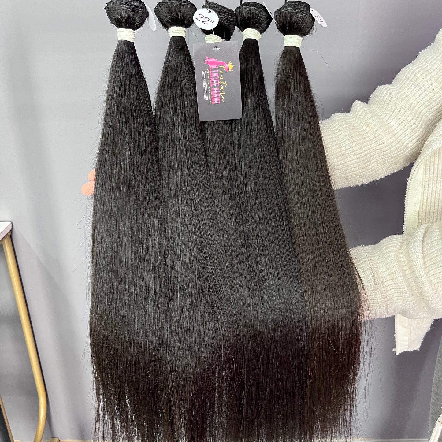 Luceehair 3/4 PCS Top Raw hair Bundles Deals Straight