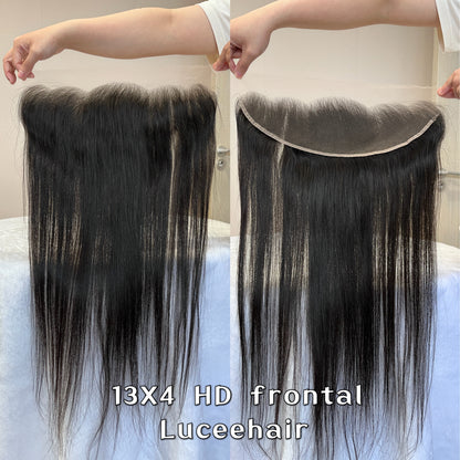 Lucee Straight 12A 4X4/5X5/13X4/13X6 HD Lace Frontal/Closure