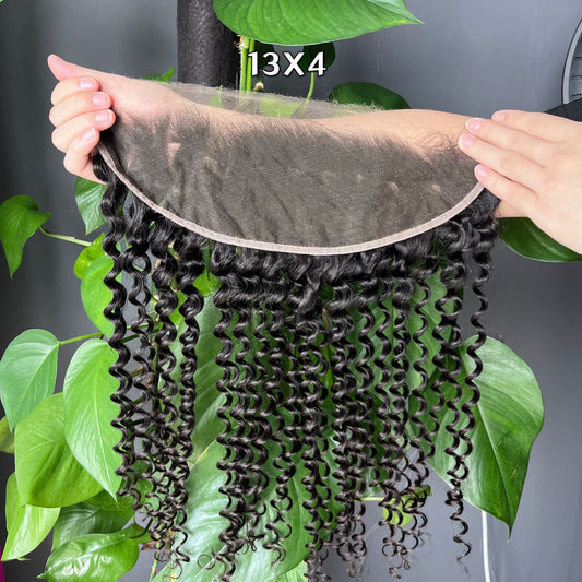 Top Raw Hair Deep Wave 5X5 13X4 13X6 HD Lace Closure