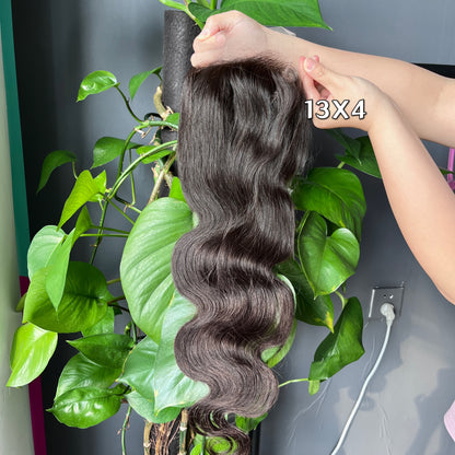 Top Raw Hair Body Wave 5X5 13X4 13X6 HD Lace Closure