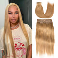 #12 Straight | Clip in Hair | 6Pcs 100g | PU Seamless Clip ins | Extensions Real Human Hair | boruihair