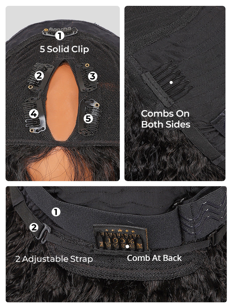 250% Density Boruihair Body Wave Glueless Pre‐Plucked Human Hair Wigs| V‐Part & U‐Part Options | 100% Human Hair