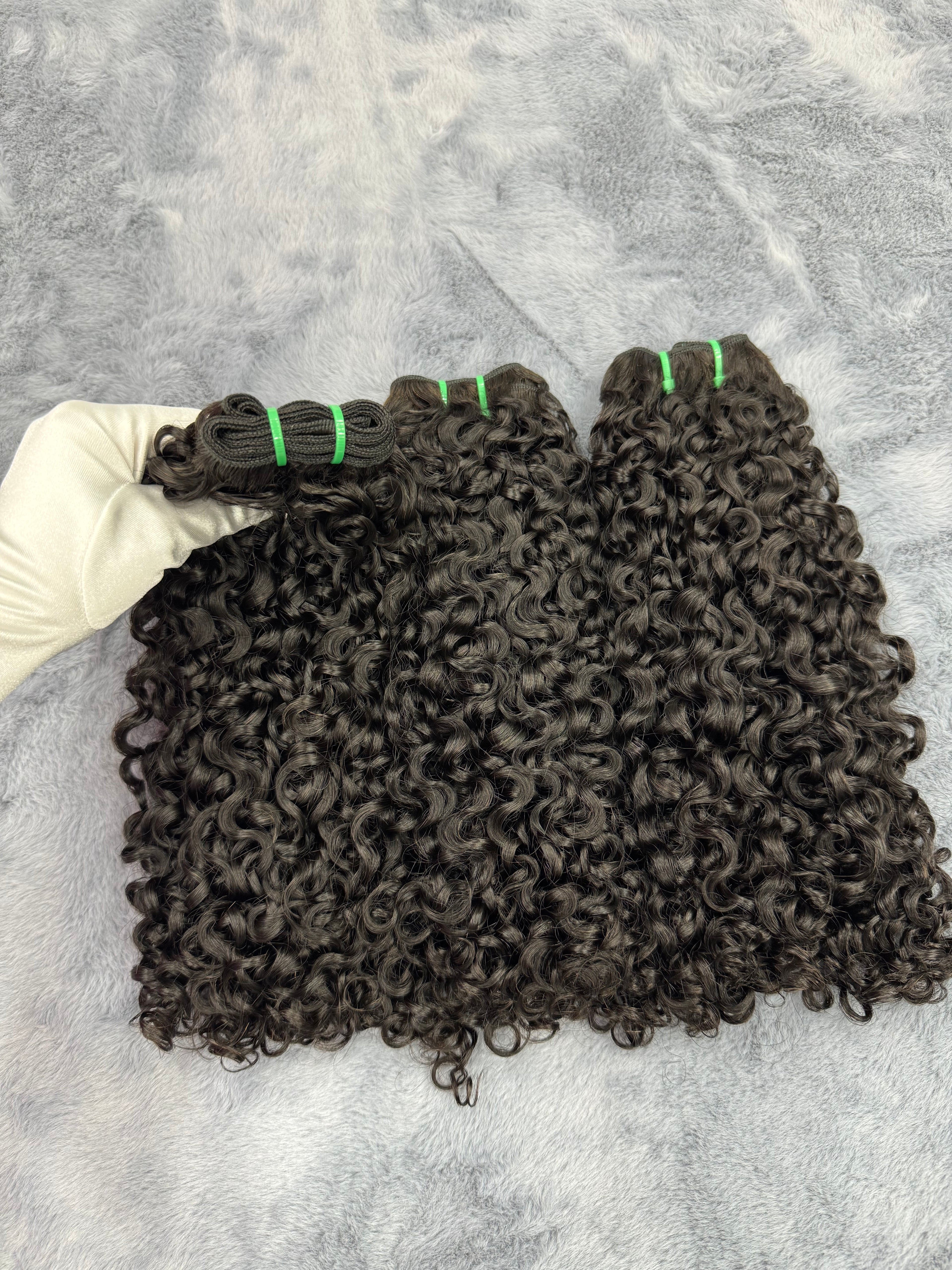 3PCS Super Double Drawn  Pixie Curly Vietnamese Hair Bundles | 12–30 Inch |  Boruihair | 100% Human Hair