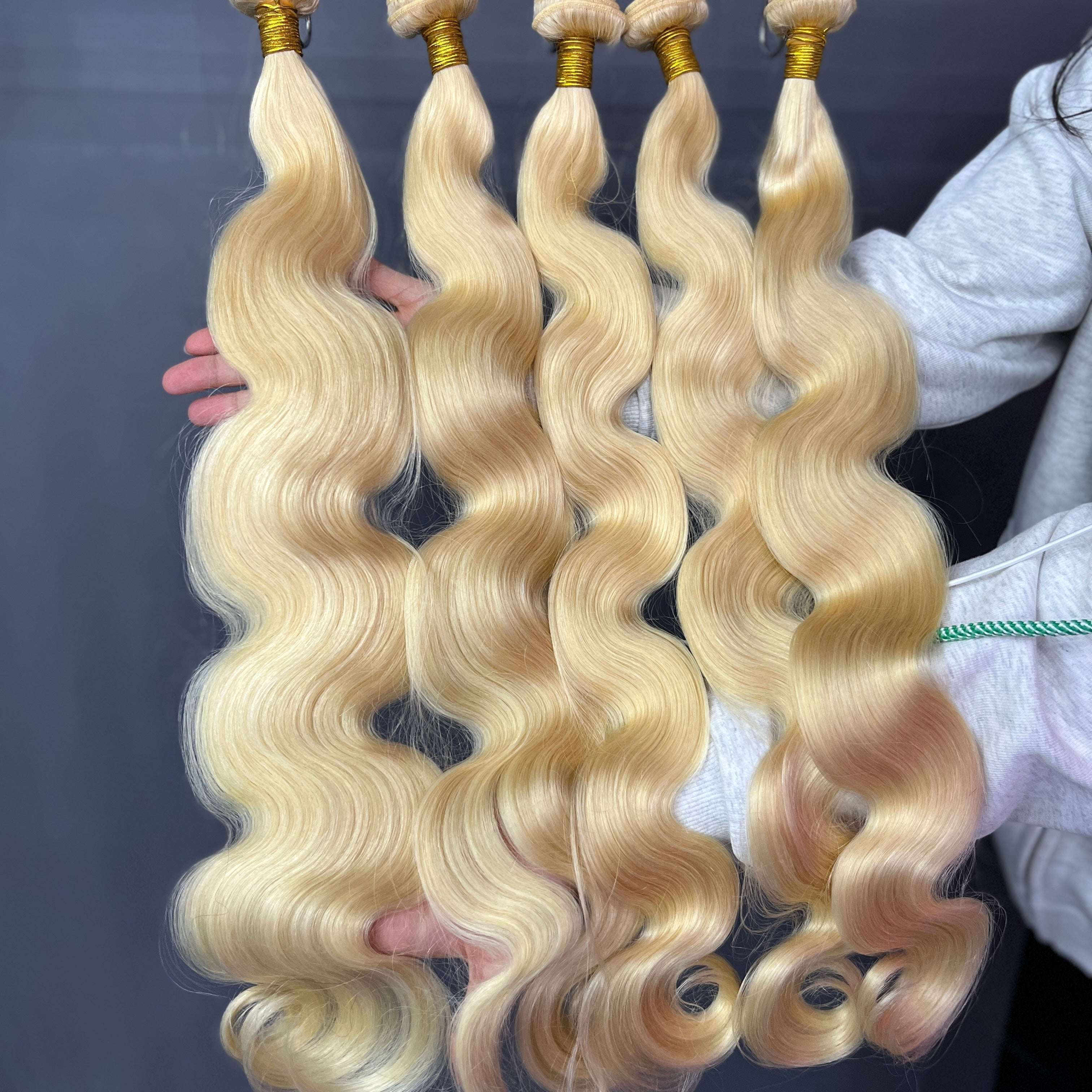 12A 3PCS Body Wave 613 Blonde Hair Bundles 100% Human Hair