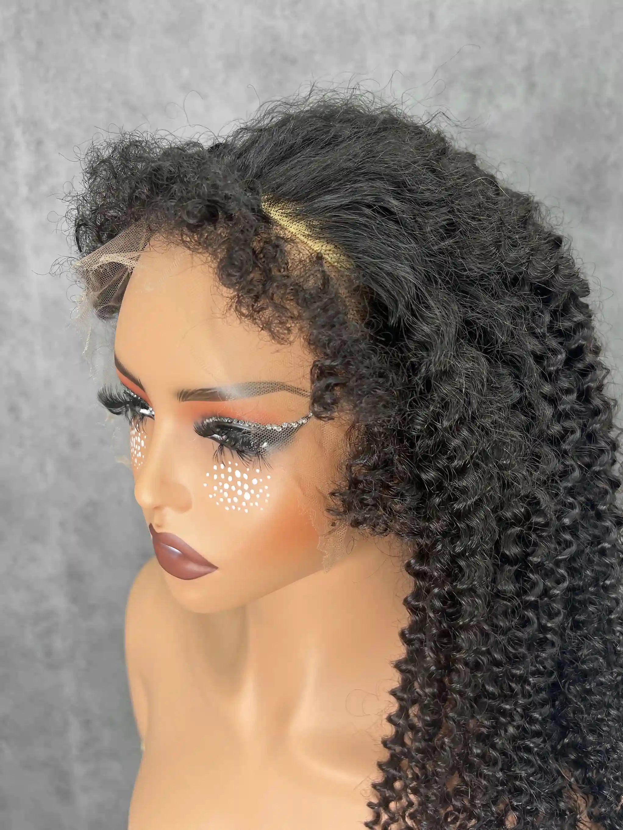 4C Edges Baby Hair Lace Wig | 13x4 & 13x6 HD Lace Frontal Wig| Natural Hairline Kinky Curly Wig
