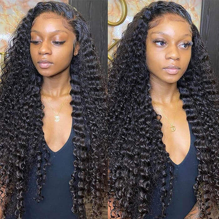 13x4 Deep Curly Glueless Lace Wig | HD Lace & Transparent Lace | 200% & 250% Density | Boruihair 100% Human Hair