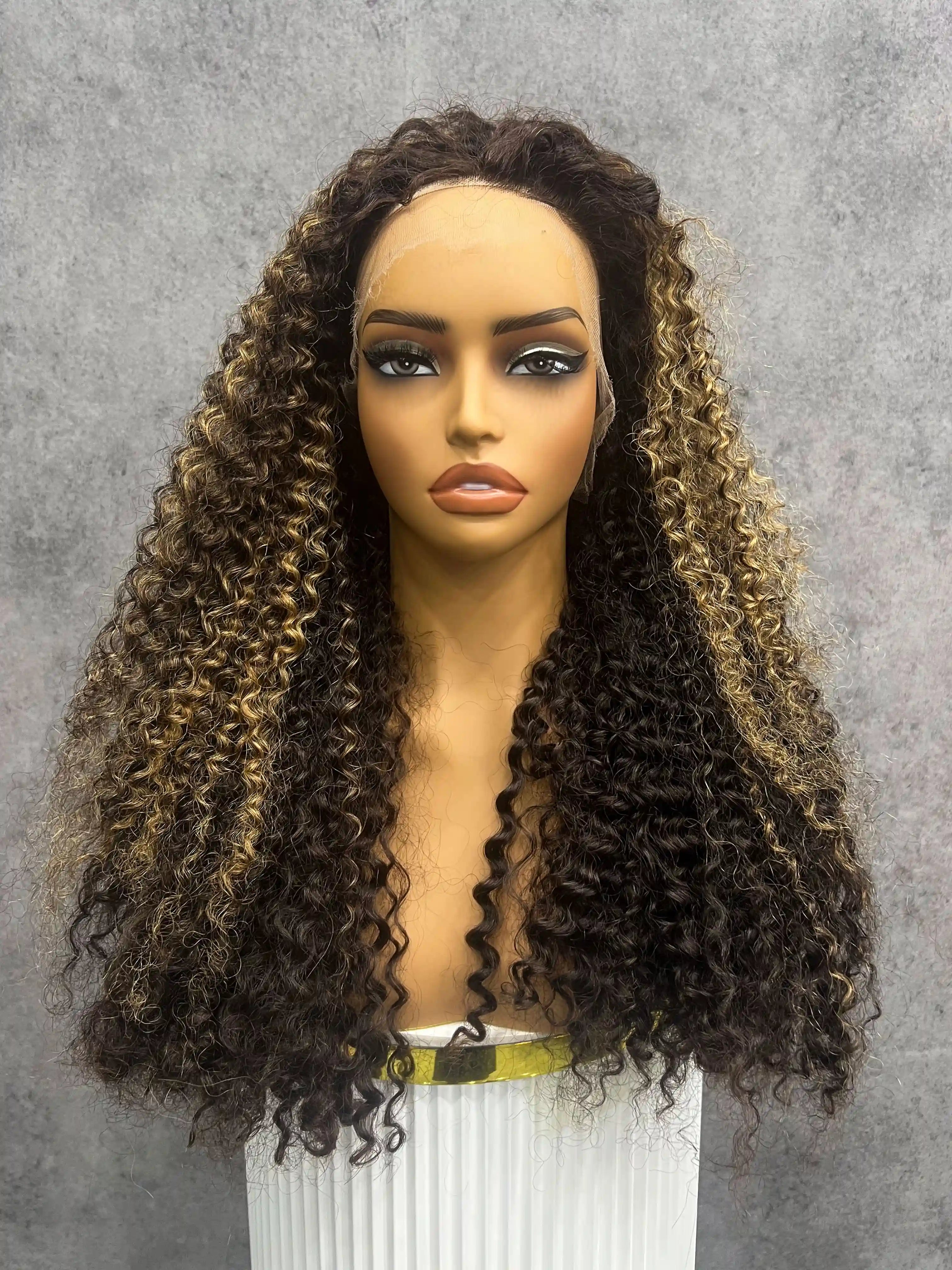 4#/27 Deep Curly 250% Density HD Lace Color Wig | 5x5,6x6 & 7x7 Closure |  100% Human Hair | Boruihair