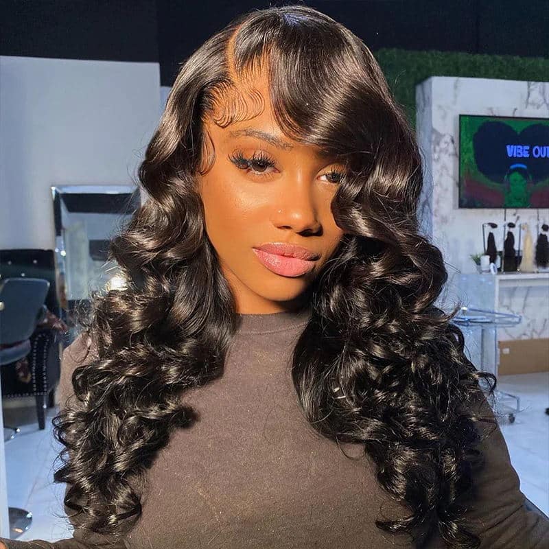 13x4 Loose Wave Glueless Lace Wig | HD Lace & Transparent Lace | 200% & 250% Density | Boruihair 100% Human Hair