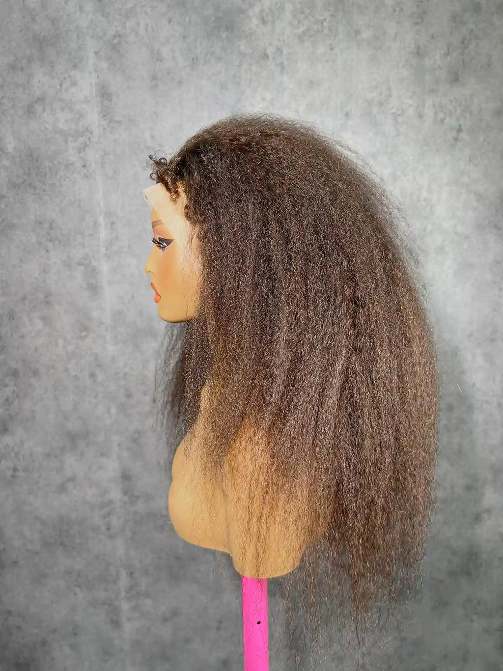 4C Baby Hairline Kinky Straight 250% Density | 360 HD Lace Wig| 100% Human Hair | Boruihair