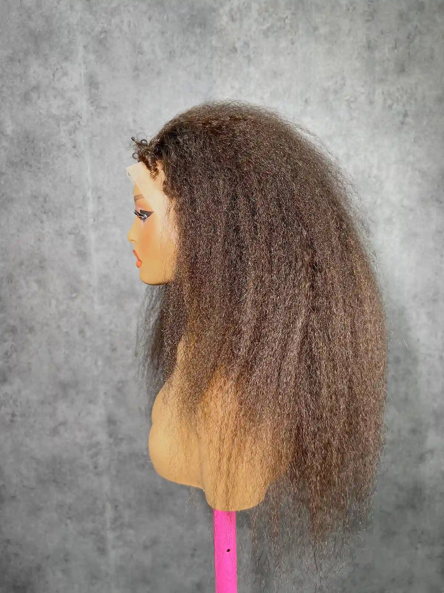 4C Baby Hairline Kinky Straight 250% Density | 360 HD Lace Wig| 100% Human Hair | Boruihair