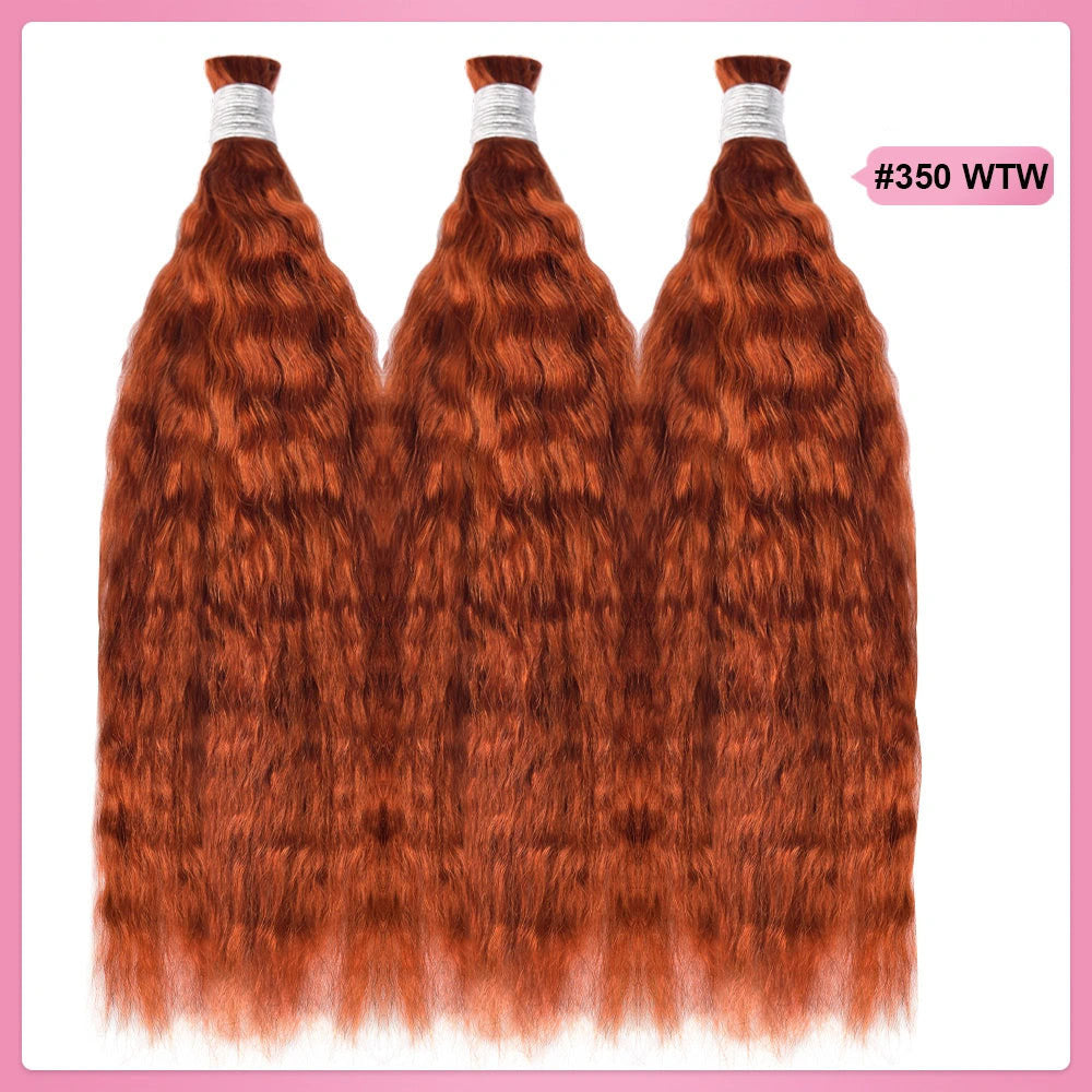 #350 Wave And Wet Boho Hot Braids Bulk Human Hair BORUIHAIR