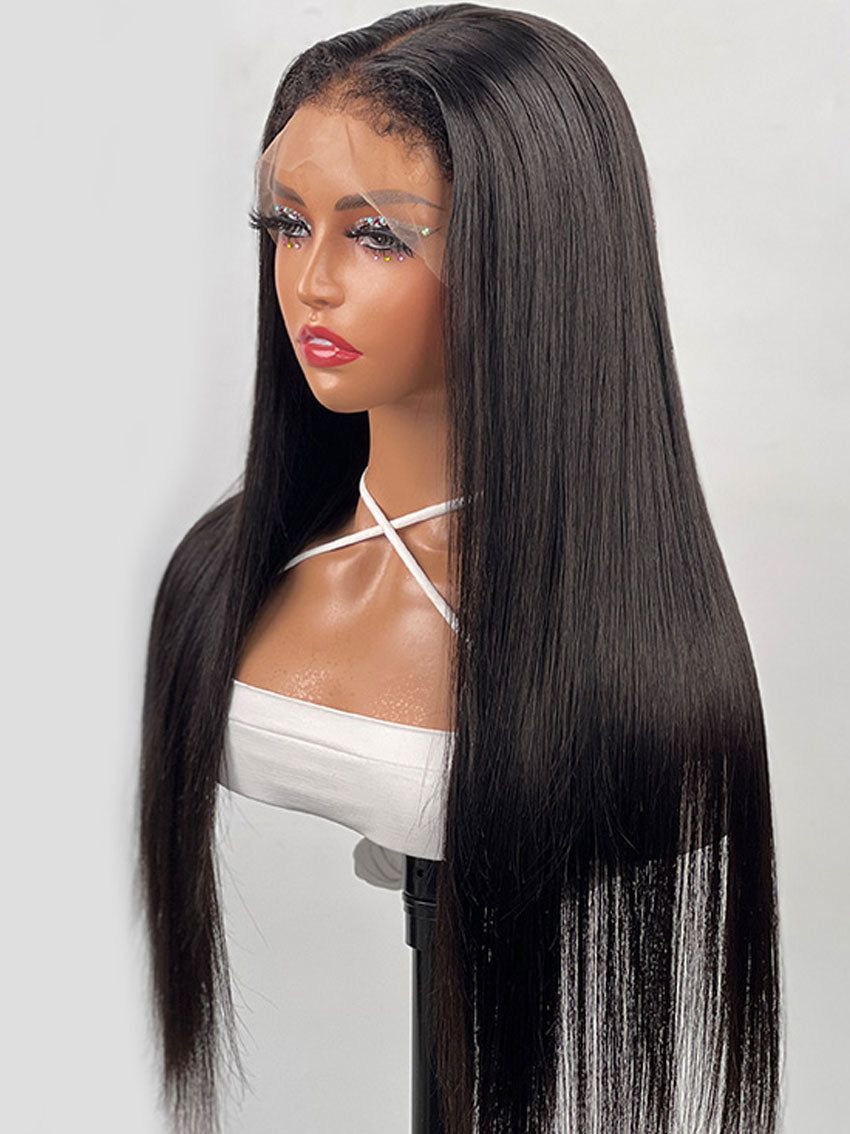 4C Edges Baby Hair Lace Wig | 13x4 & 13x6 HD Lace Frontal Wig| Natural Hairline Straight Wig