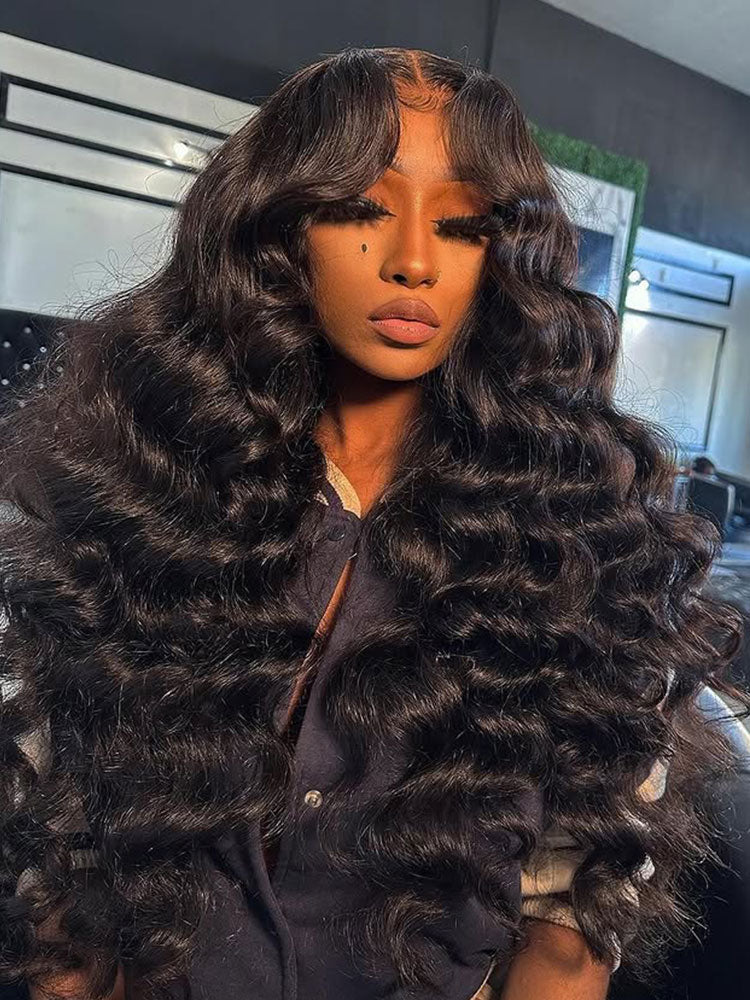 Pre-bleached Loose Wave Wand Curls Wig 13x6 HD Lace Front Human Hair Wig| HD Lace & Transparent Lace | 200% & 250% Density