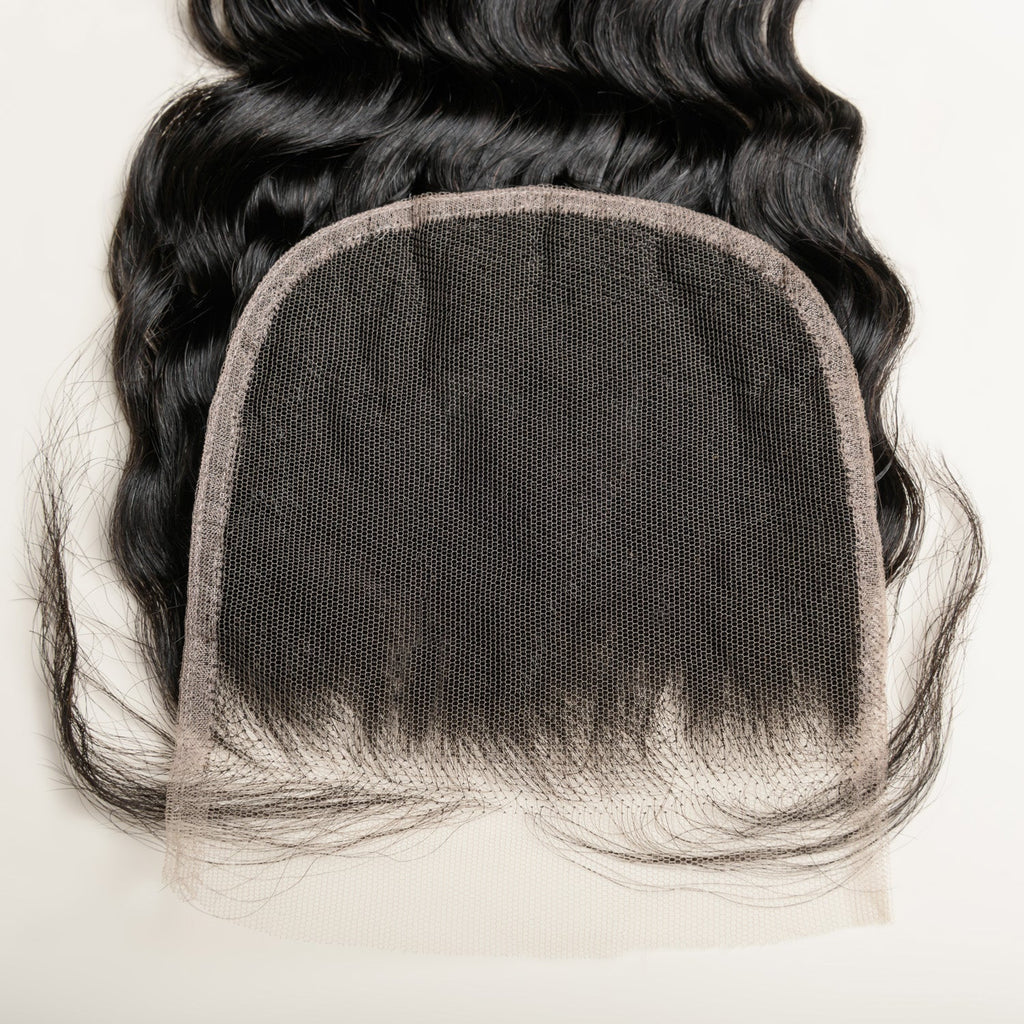 Loose Wave Lace 4x4 & 5x5 Closures | 12–22"| 100% Human Hair | Transparent & HD Lace | Boruihair
