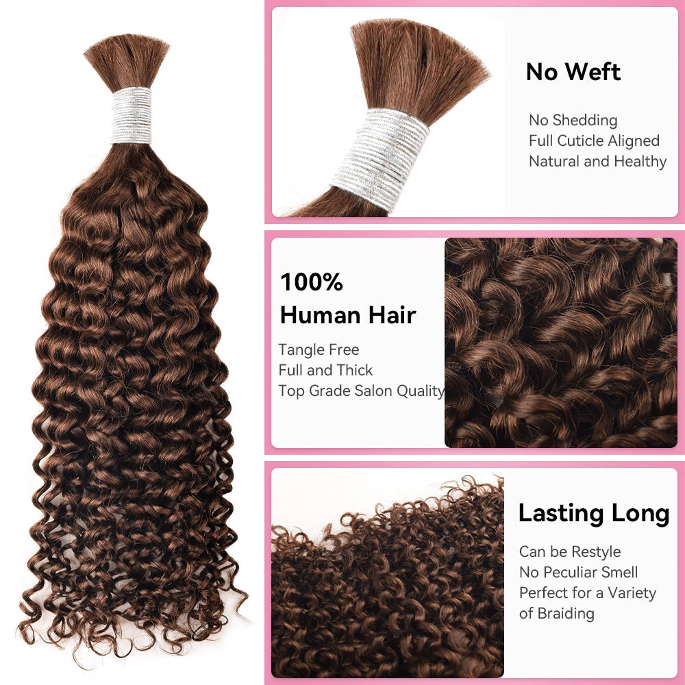 #4 Hot Braids Bulk Human Hair BORUIHAIR