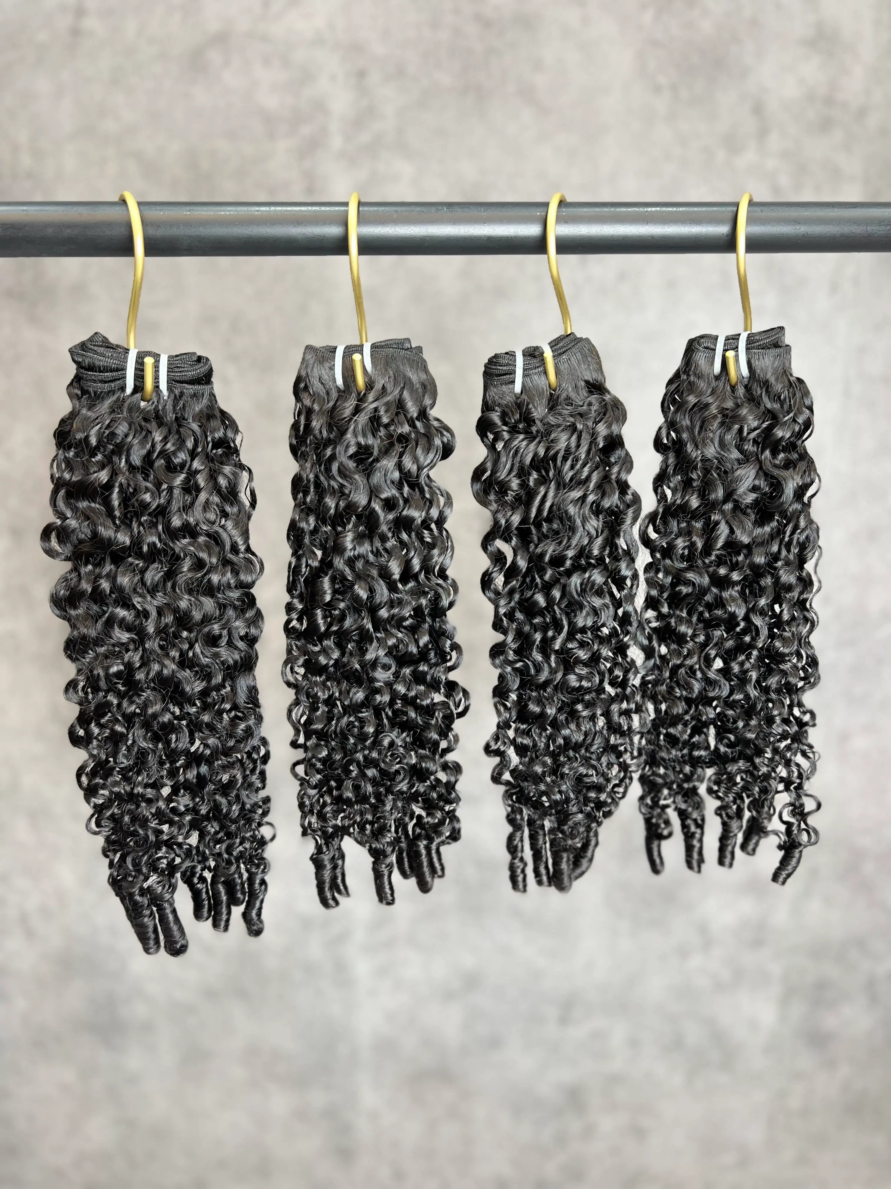 4PCS Spiral Curly Top Vrigin Hair Bundles | 12–30 Inch |Boruihair | 100% Human Hair