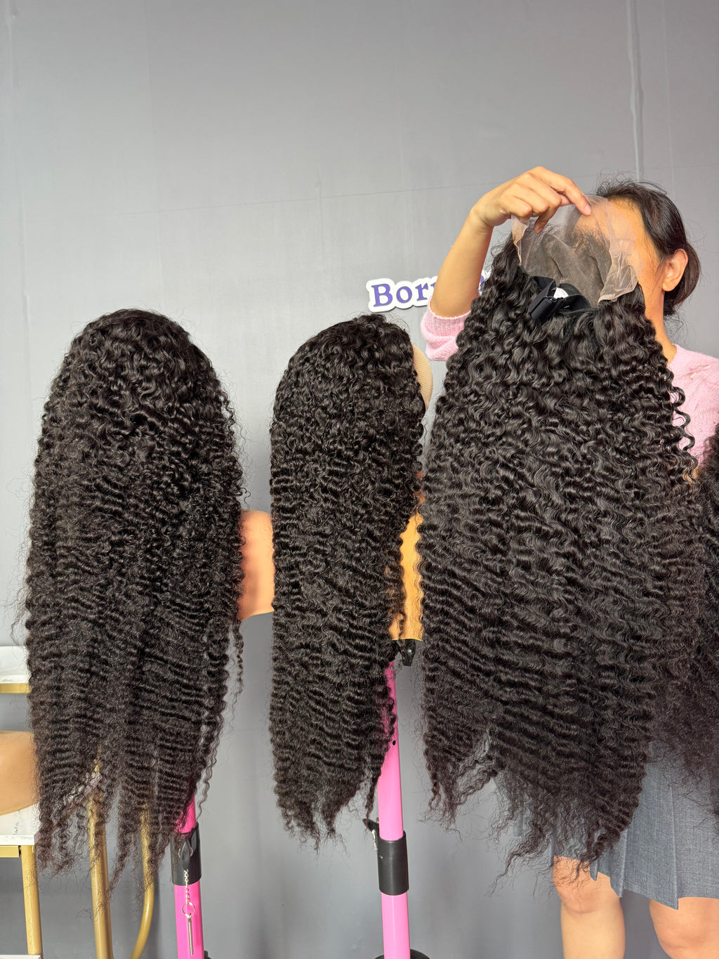 Burmese Curly Glueless Lace Wig | HD Lace & Transparent Lace | Pre Bleached Knots Wig | 100% Human Hair | Boruihair