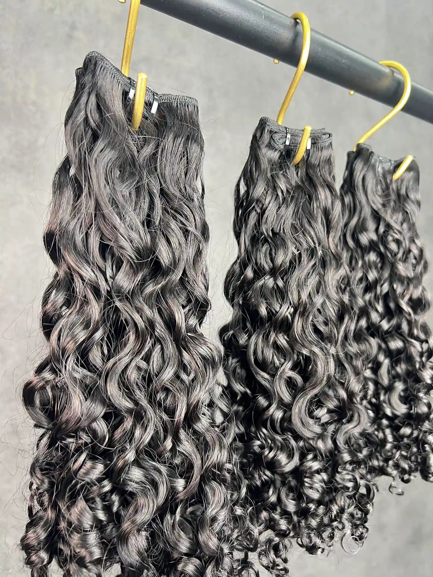 3PCS Super Double Drawn Romantic Curl Burmese Hair Bundles | 12–24 Inch | Boruihair | 100% Human Hair