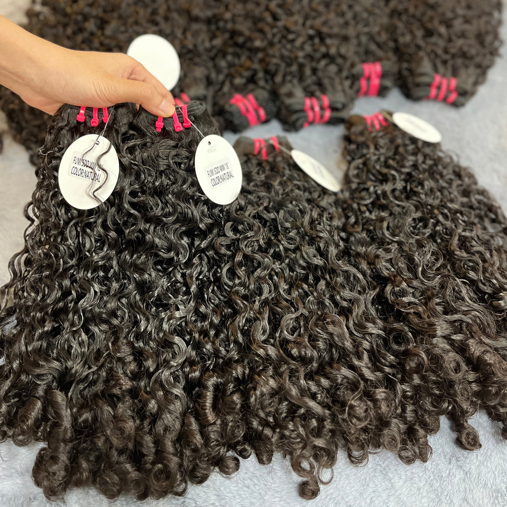 3PCS Super Double Drawn Fumi Water Vietnamese Raw Hair Bundles