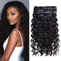 #1B Italian Curly |6Pcs 100g | PU Seamless Clip ins Hair | 100% Human Hair | boruihair