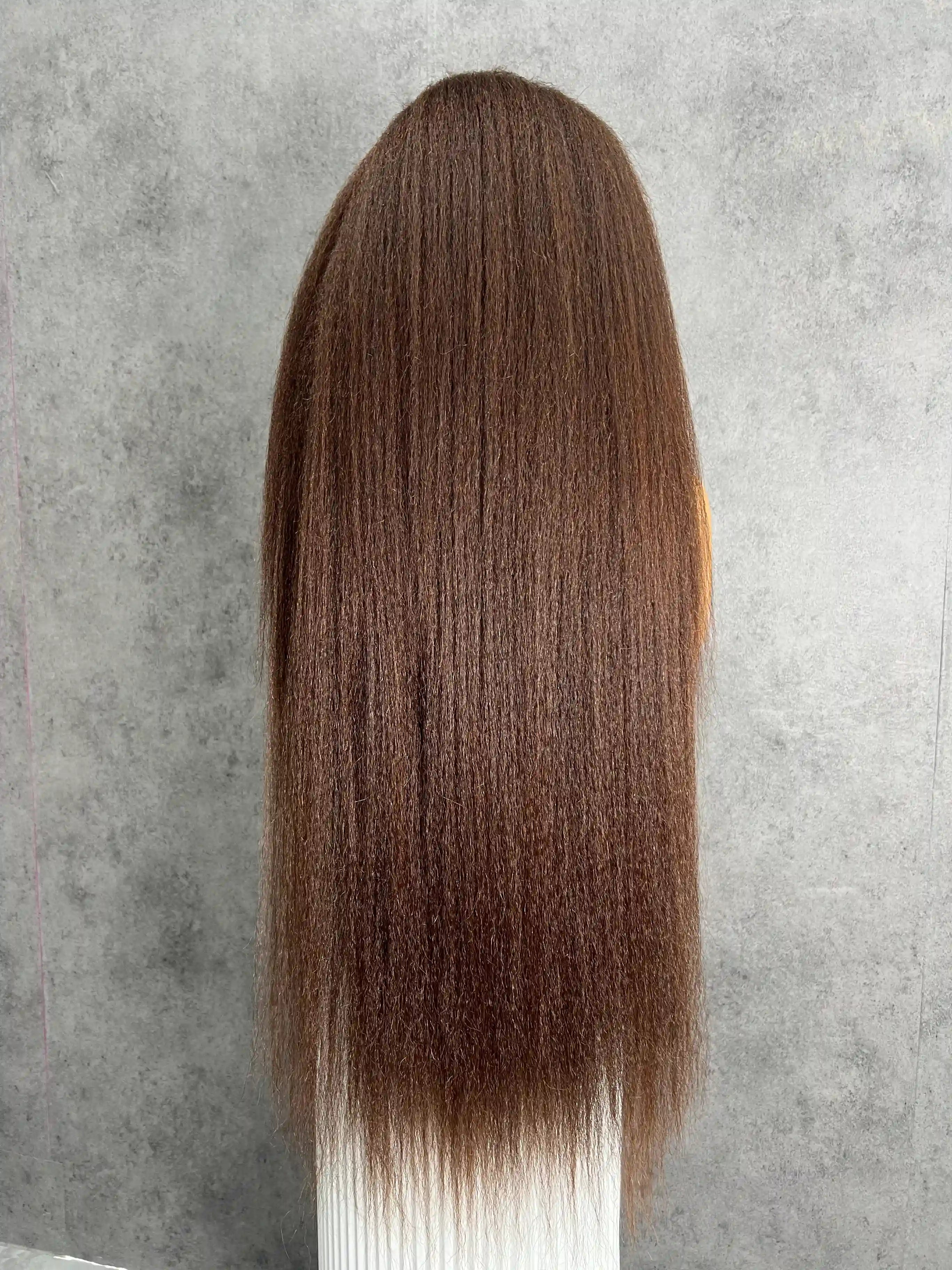 4# Kinky Straight 250% Density HD Lace Color Wig | 13x4, 13x6 Frontal | 100% Human Hair | Boruihair