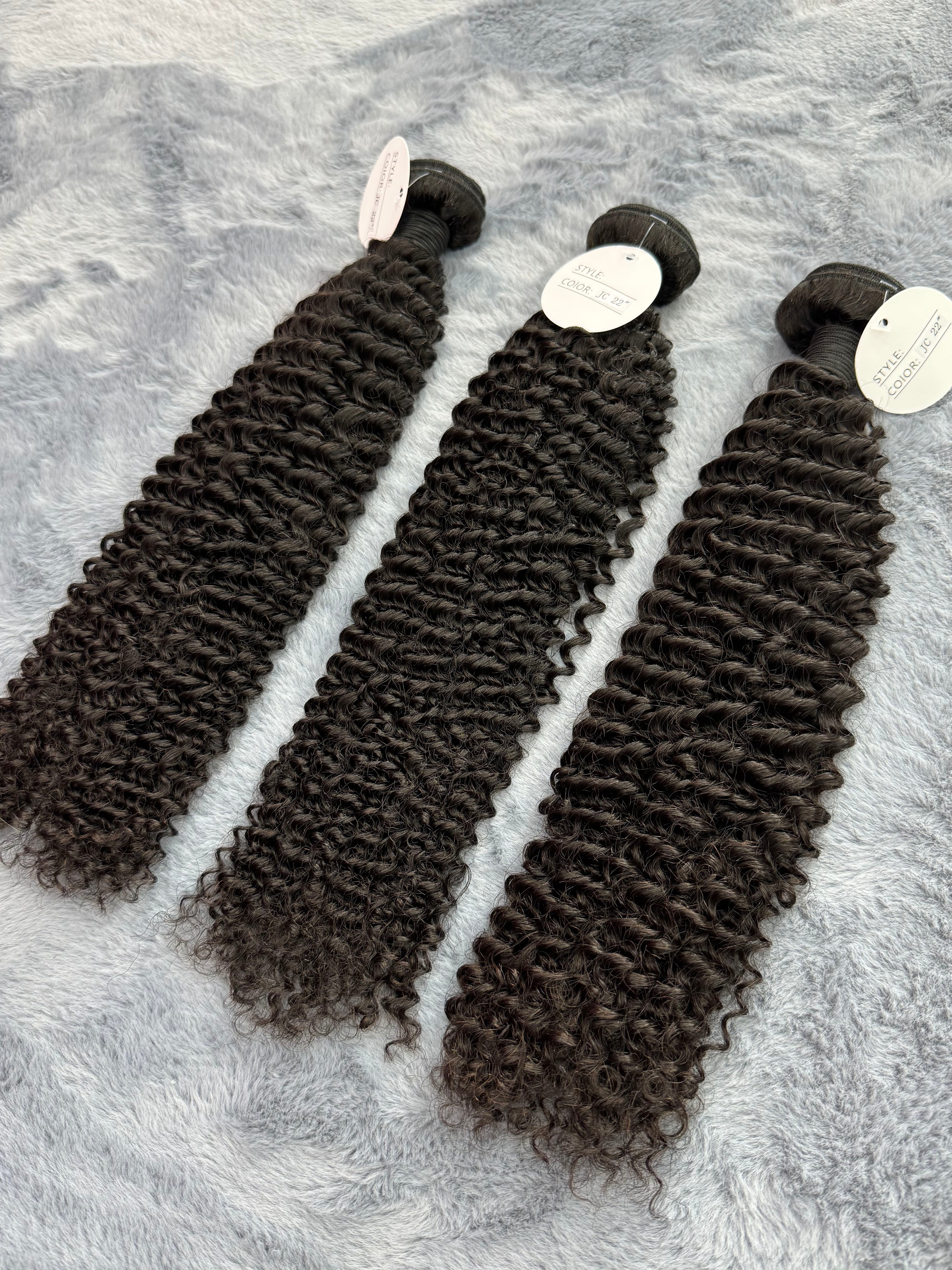 3PCS Jerry Curly Top Virgin Hair Bundles | 12–30 Inch |  Boruihair |  100% Human Hair