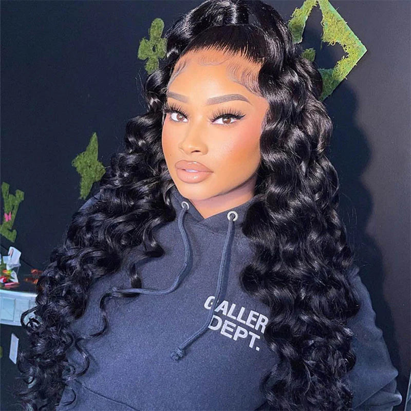 13x4 Loose Wave Glueless Lace Wig | HD Lace & Transparent Lace | 200% & 250% Density | Boruihair 100% Human Hair