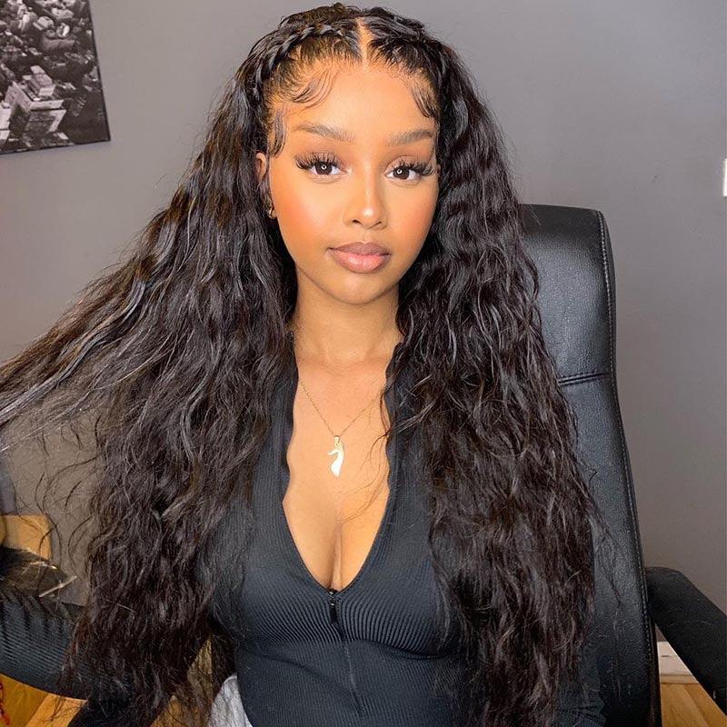 13x6 Natural Wave Glueless Lace Wig | HD Lace & Transparent Lace | 200% & 250% Density | Boruihair 100% Human Hair