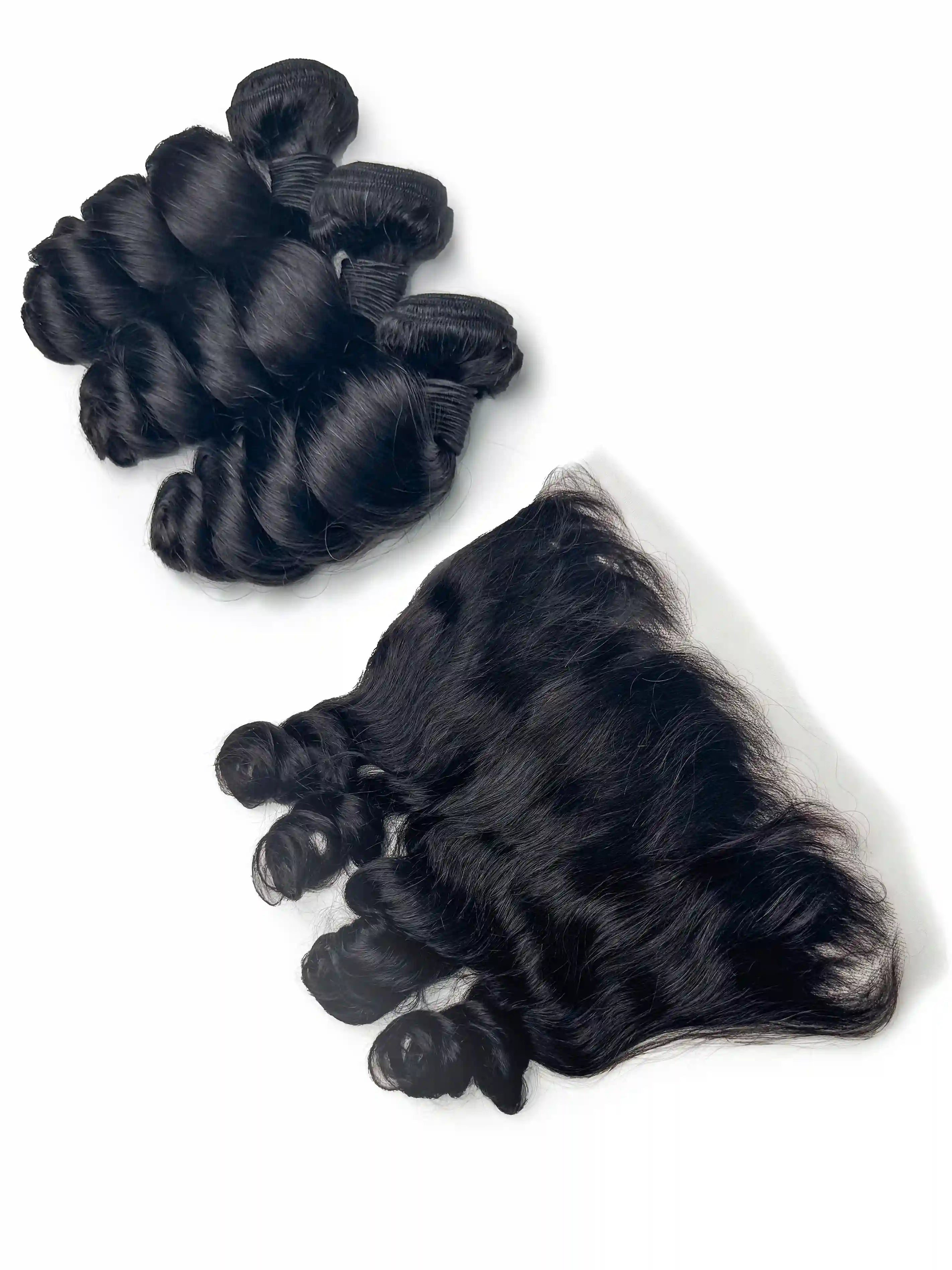 Loose Wave 3PCS Bundles & 1PC 13x6 Lace Frontal | Transparent & HD Lace | 100% Human Hair | Top Virgin Hair