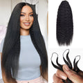 Kinky Straight Crochet Human Hair Pre Loop Extensions BORUIHAIR