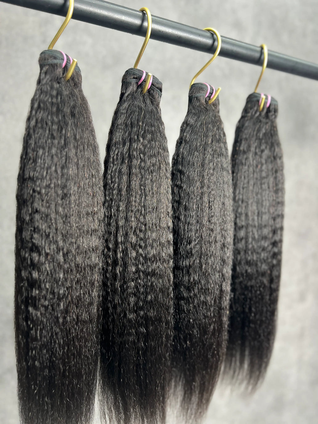 4PCS Kinky Straight Top Vrigin Hair Bundles | 12–30 Inch | Boruihair | 100% Human Hair
