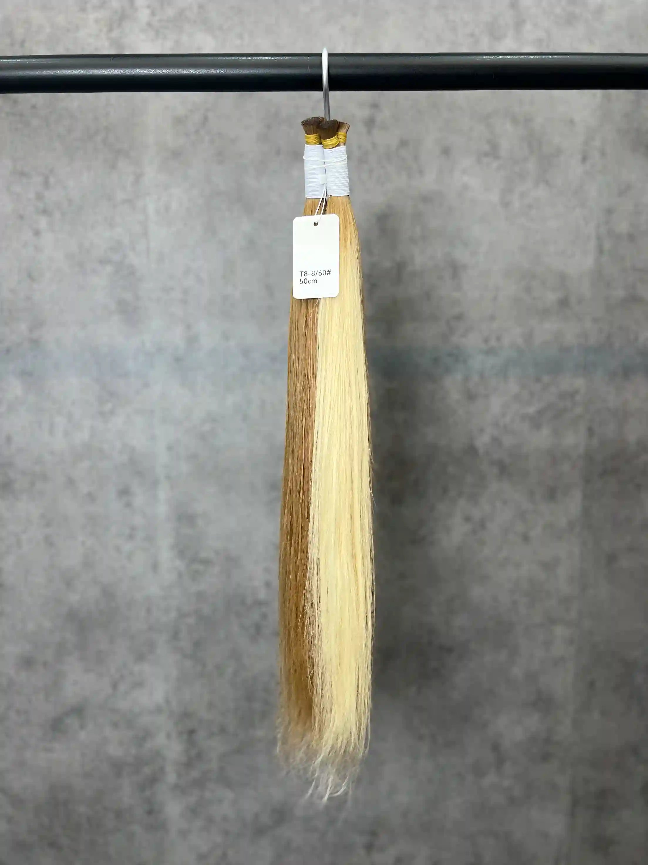 20-26 Inch T-Shaped Straight Hair With Four Strands With Double Gradient color Ends Human Hair Extensions And Braids | No Weft | 100% Human Hair